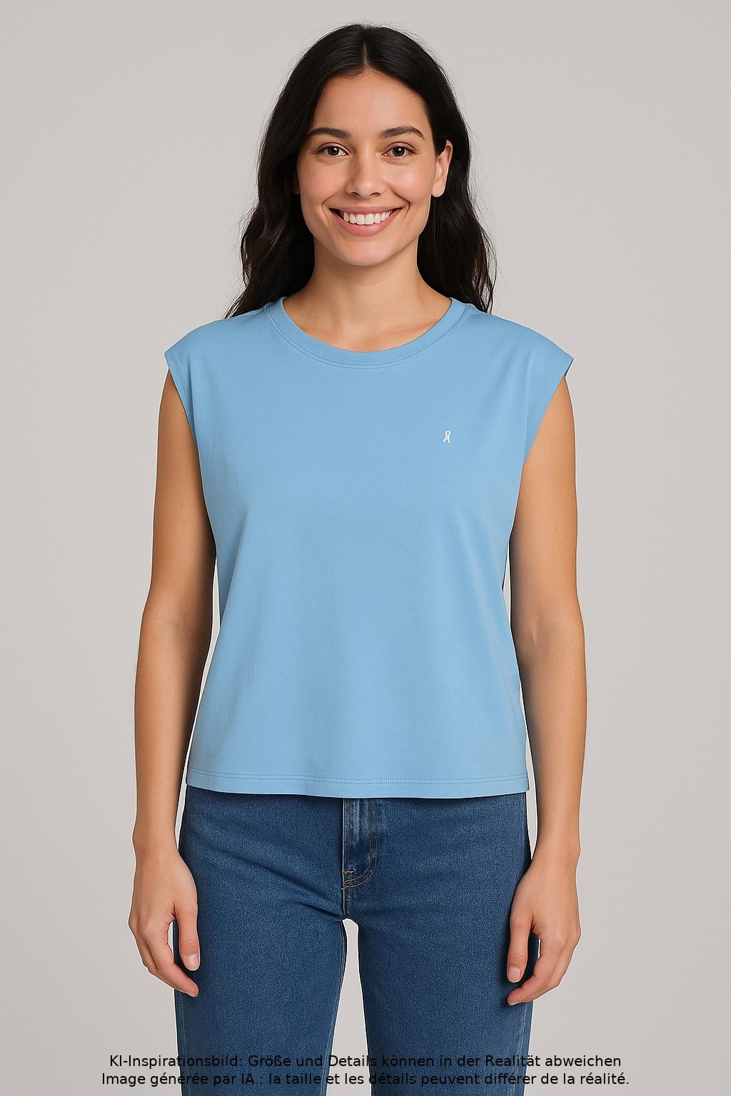 

Armedangels Damen T-Shirt, hellblau, Gr. 36