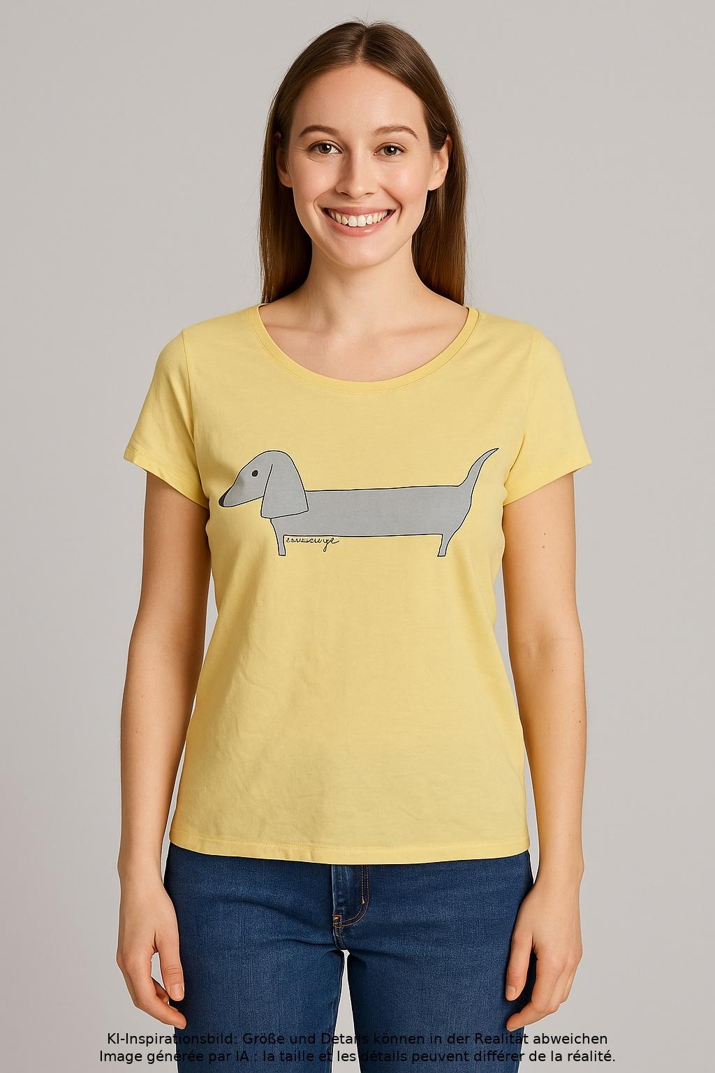 

Armedangels Damen T-Shirt, gelb, Gr. 34