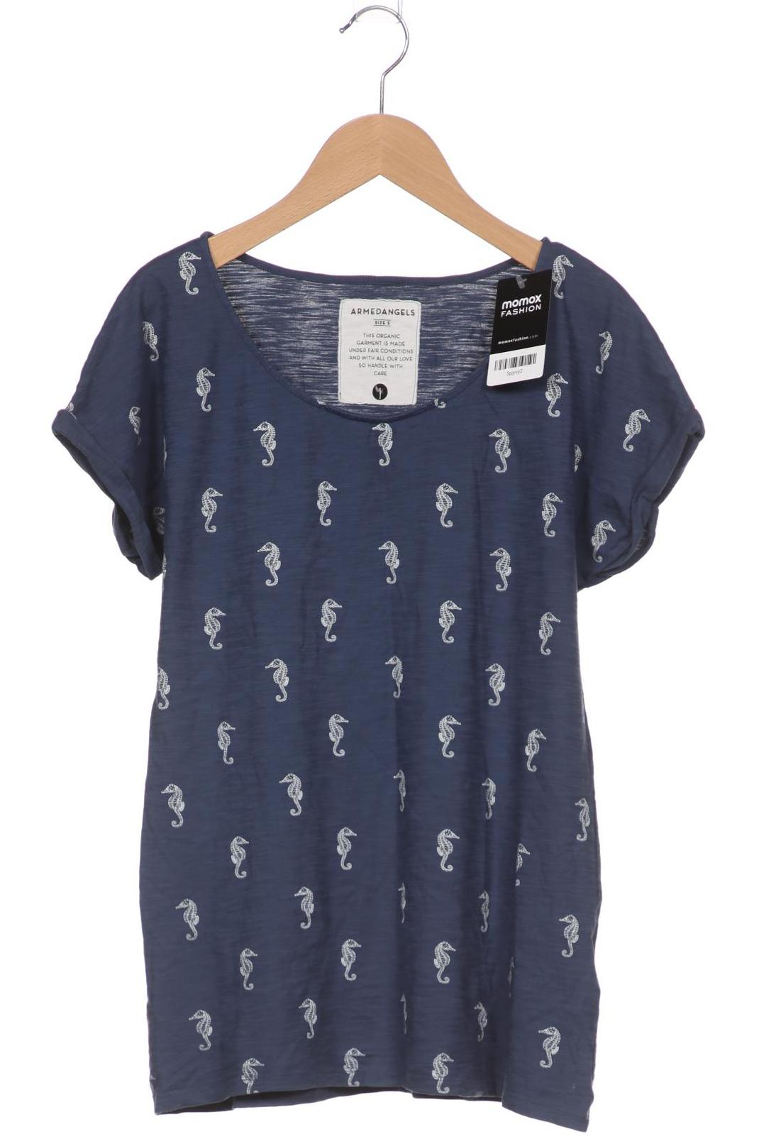 

Armedangels Damen T-Shirt, marineblau, Gr. 36