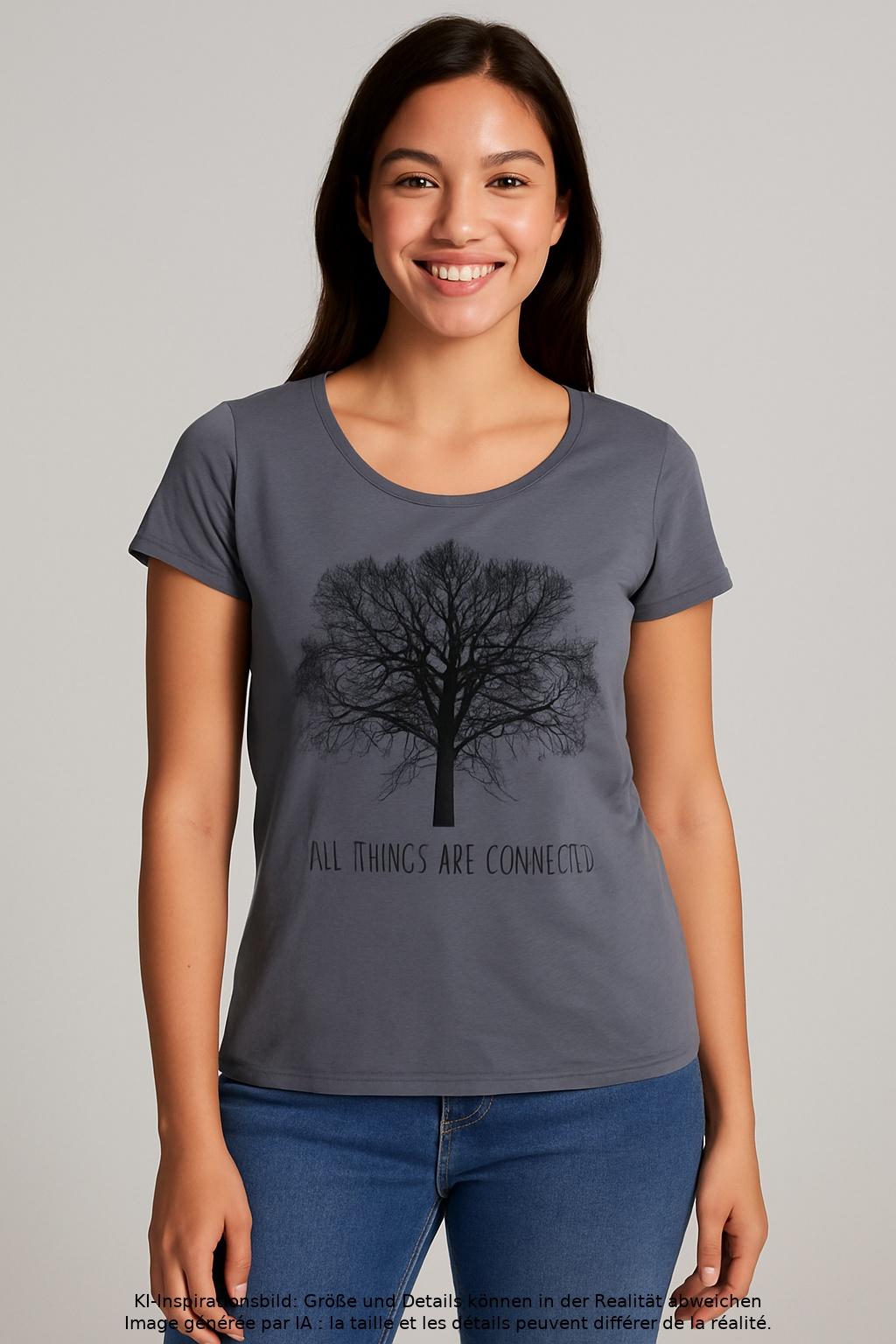 

Armedangels Damen T-Shirt, grau, Gr. 38