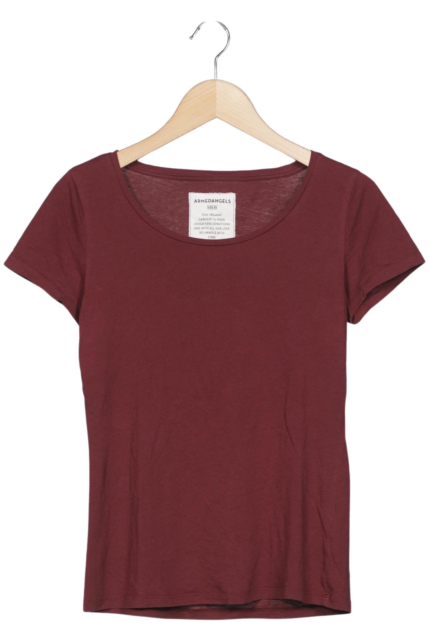 

Armedangels Damen T-Shirt, bordeaux, Gr. 34