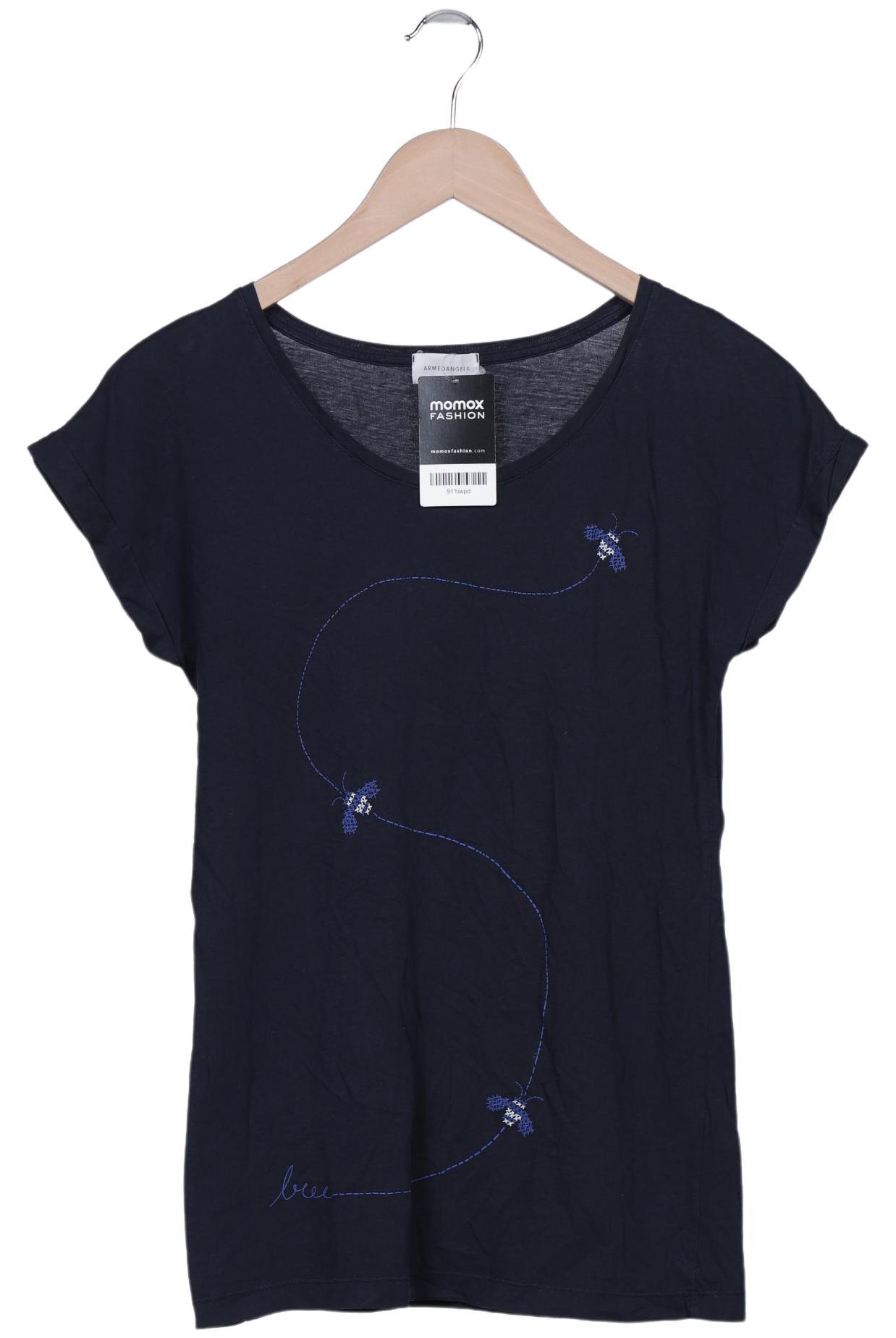 

Armedangels Damen T-Shirt, marineblau, Gr. 36