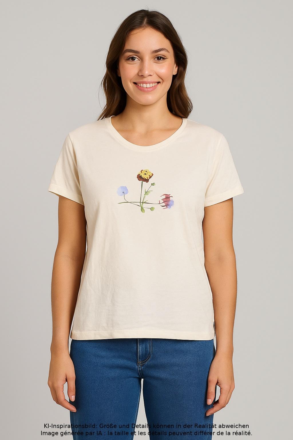 

Armedangels Damen T-Shirt, cremeweiß, Gr. 40