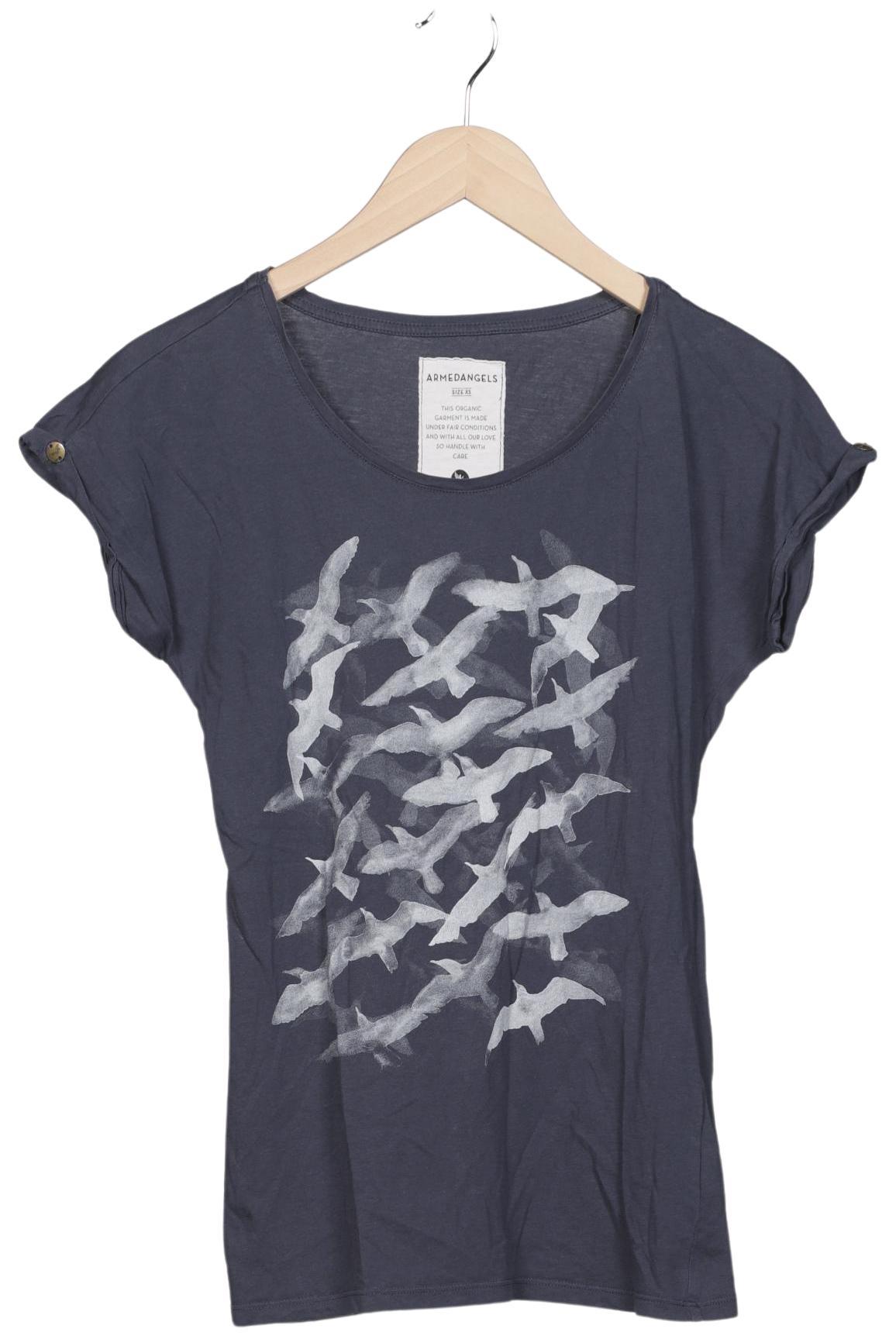 

Armedangels Damen T-Shirt, marineblau, Gr. 34