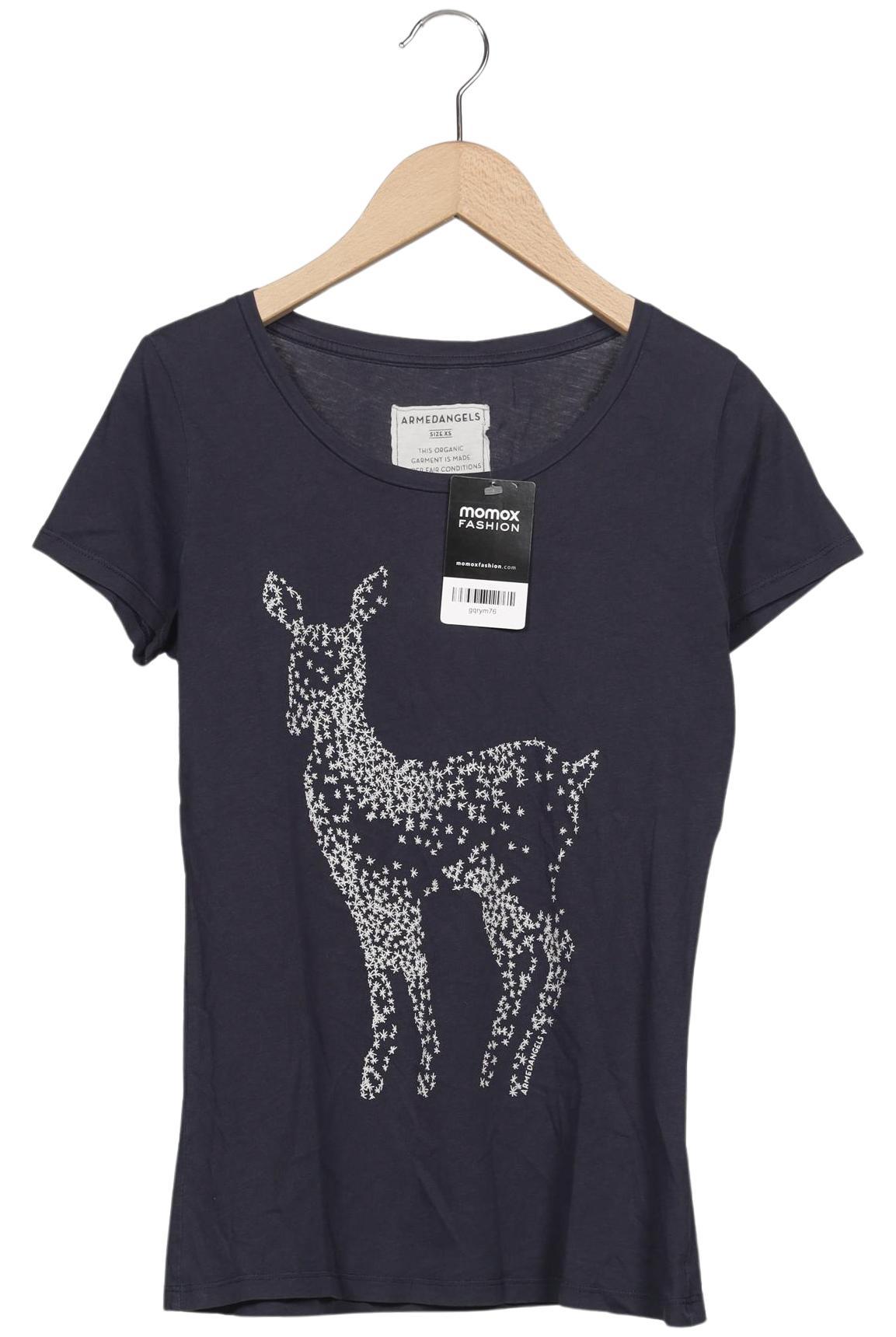

Armedangels Damen T-Shirt, marineblau, Gr. 34
