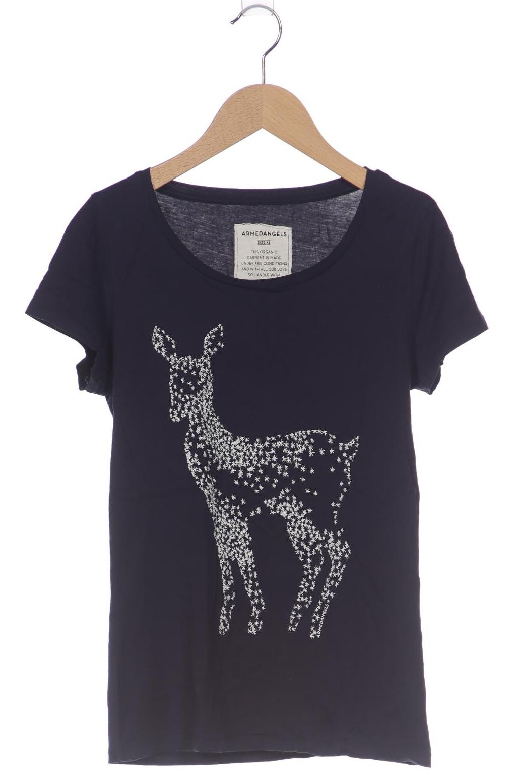 

Armedangels Damen T-Shirt, marineblau, Gr. 34