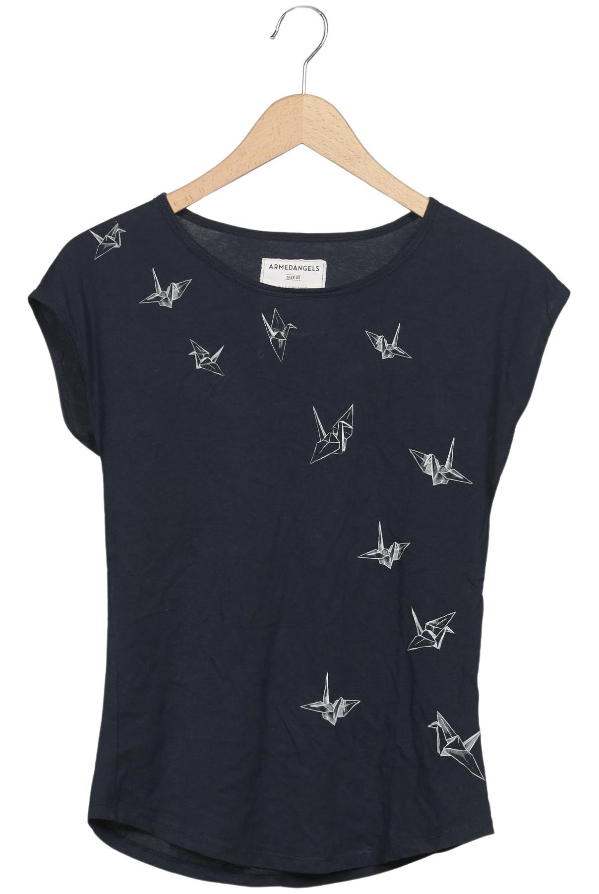 

Armedangels Damen T-Shirt, marineblau, Gr. 34