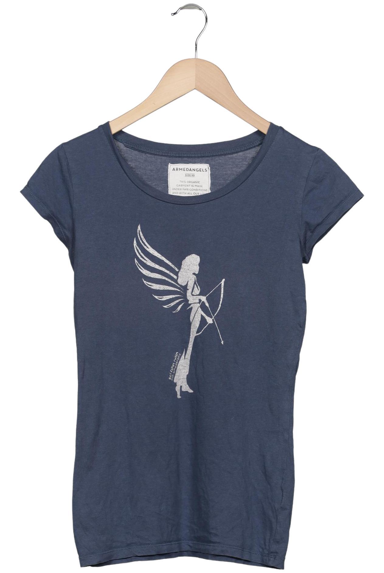 

Armedangels Damen T-Shirt, marineblau, Gr. 34