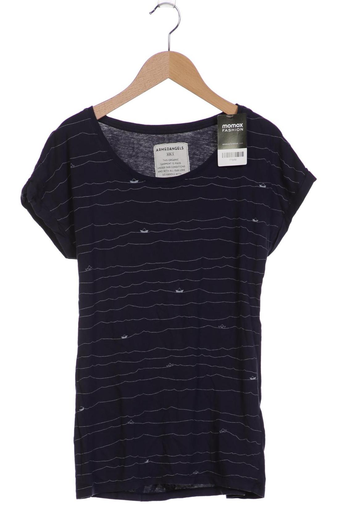 

Armedangels Damen T-Shirt, marineblau, Gr. 36