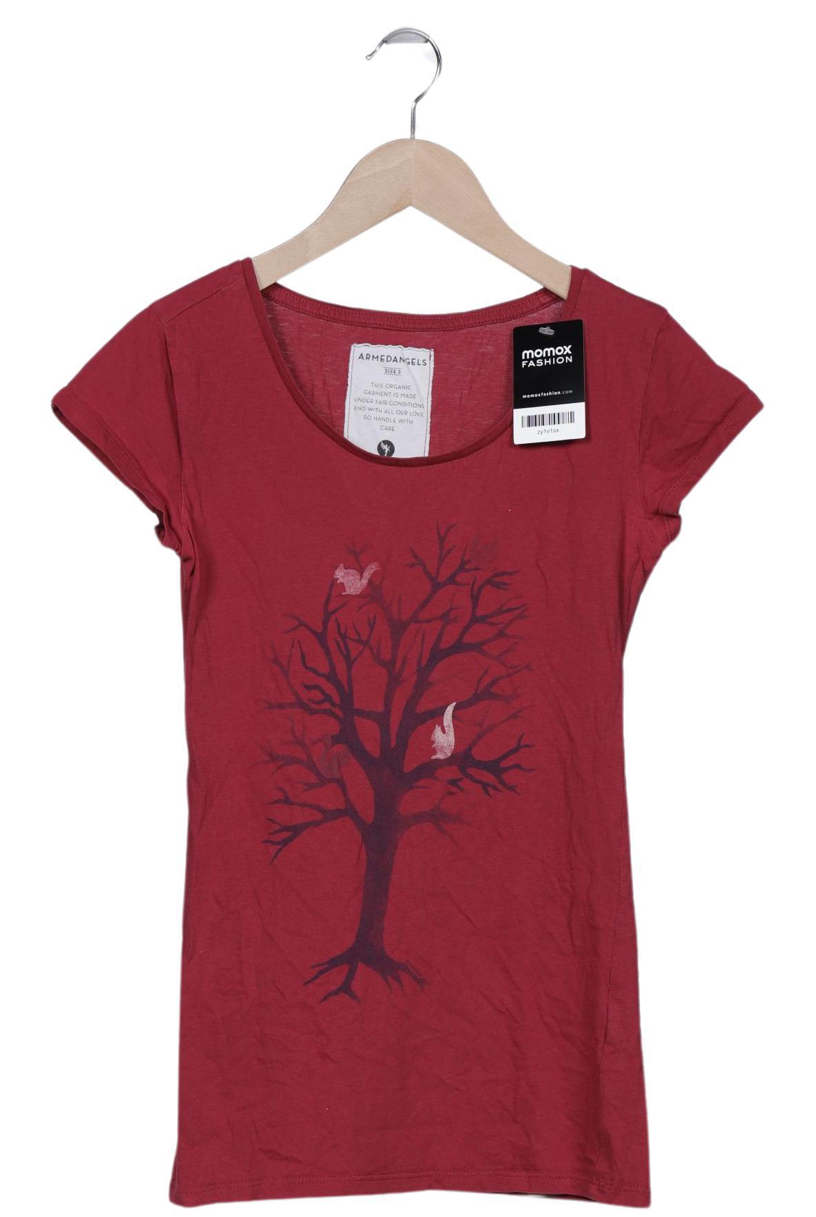 

Armedangels Damen T-Shirt, bordeaux, Gr. 36