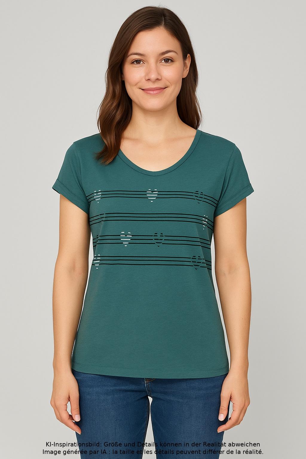 

Armedangels Damen T-Shirt, grün, Gr. 36