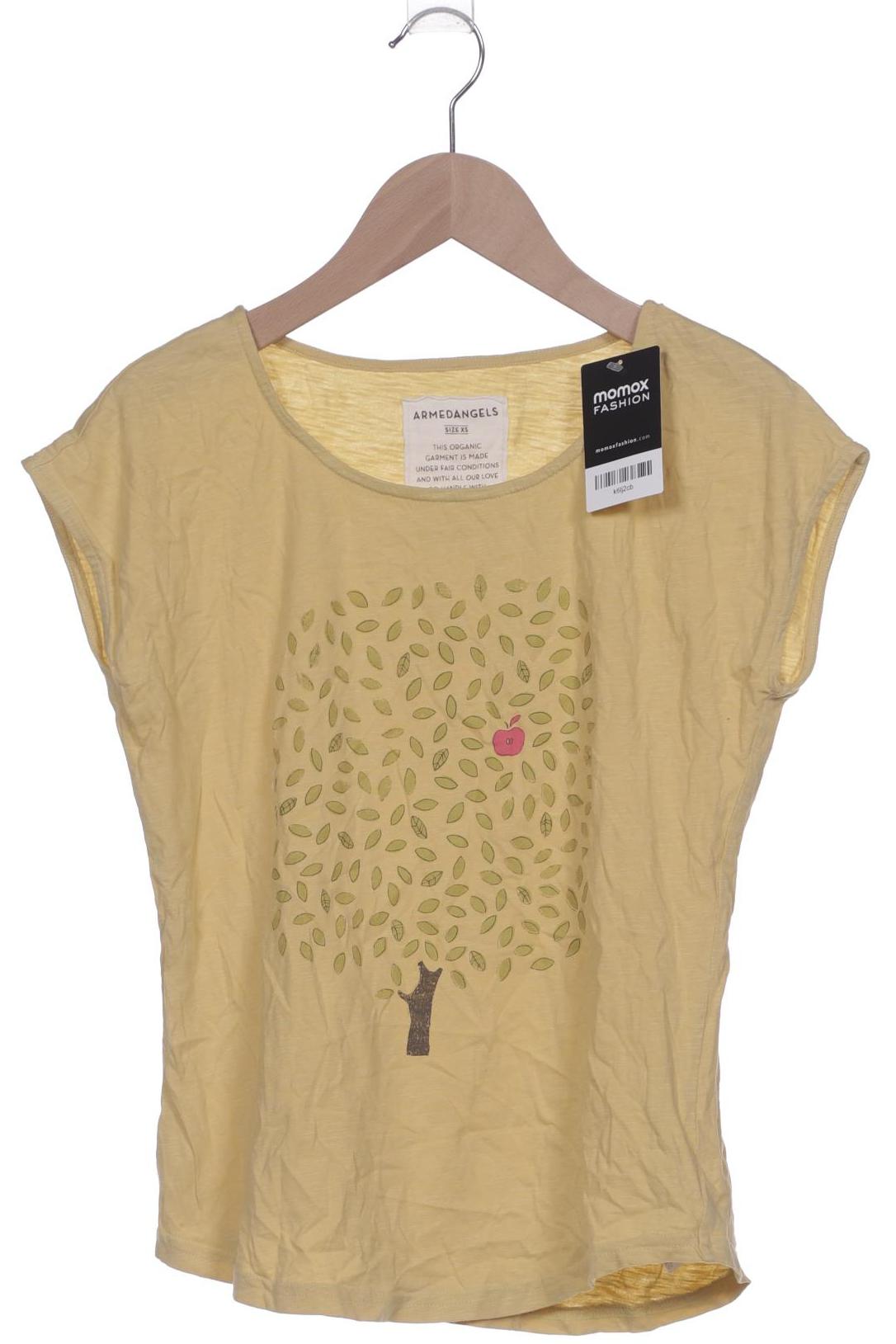 

Armedangels Damen T-Shirt, gelb, Gr. 34