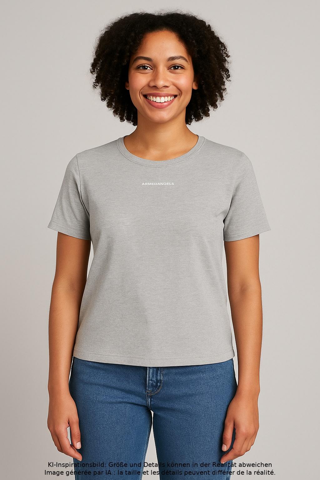 

Armedangels Damen T-Shirt, grau, Gr. 36