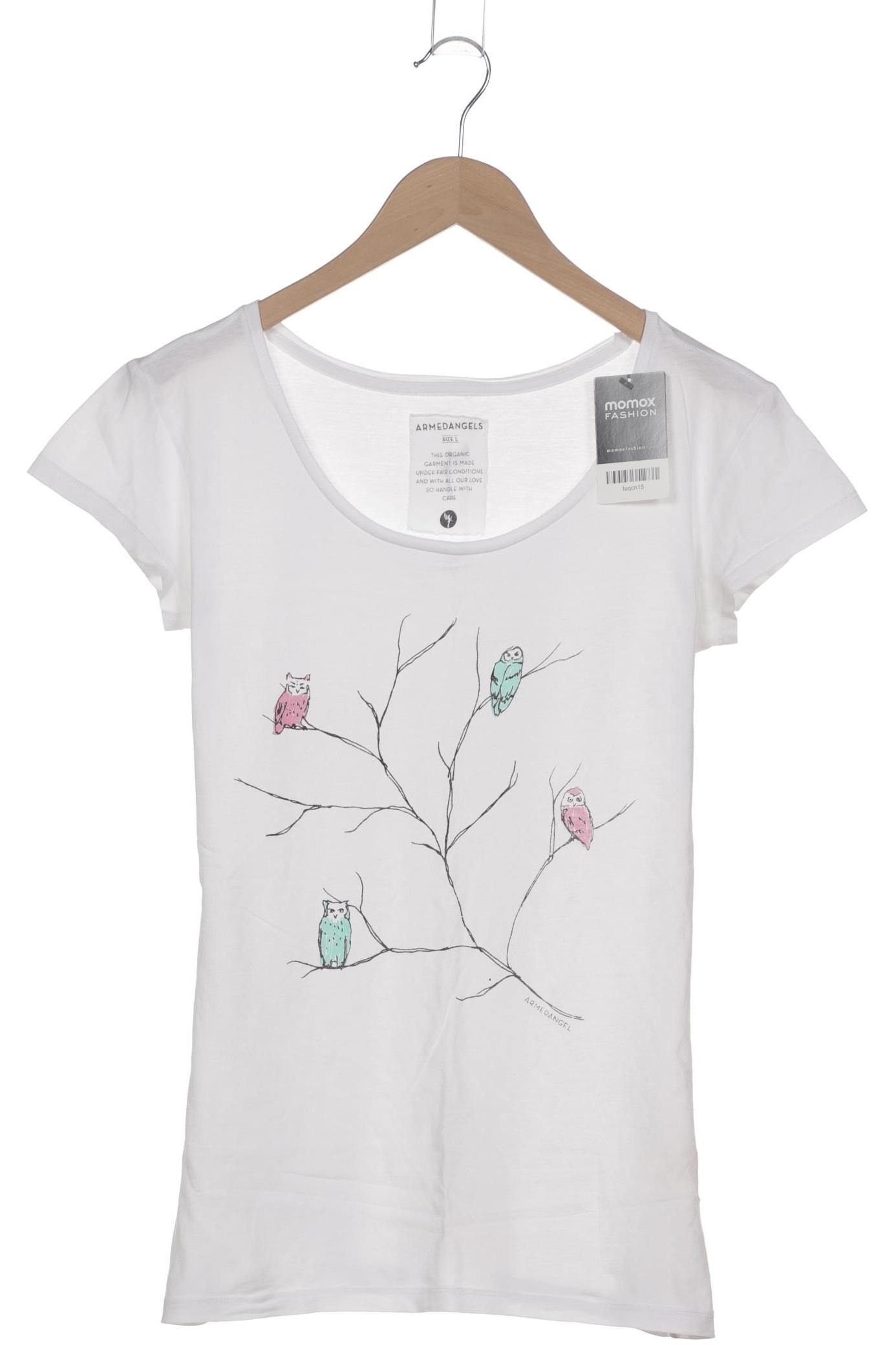 

Armedangels Damen T-Shirt, weiß, Gr. 42