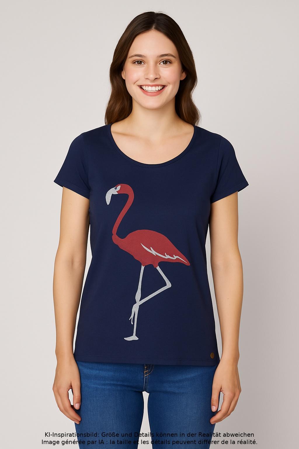 

Armedangels Damen T-Shirt, marineblau, Gr. 42