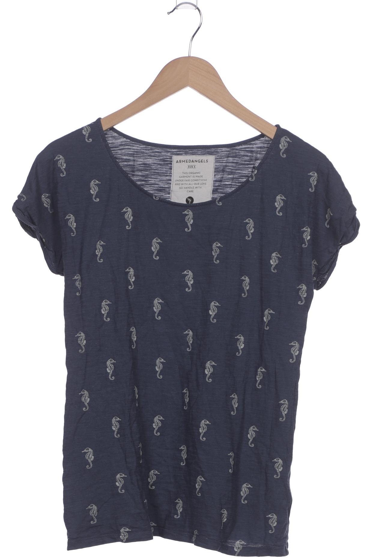 

Armedangels Damen T-Shirt, marineblau, Gr. 36