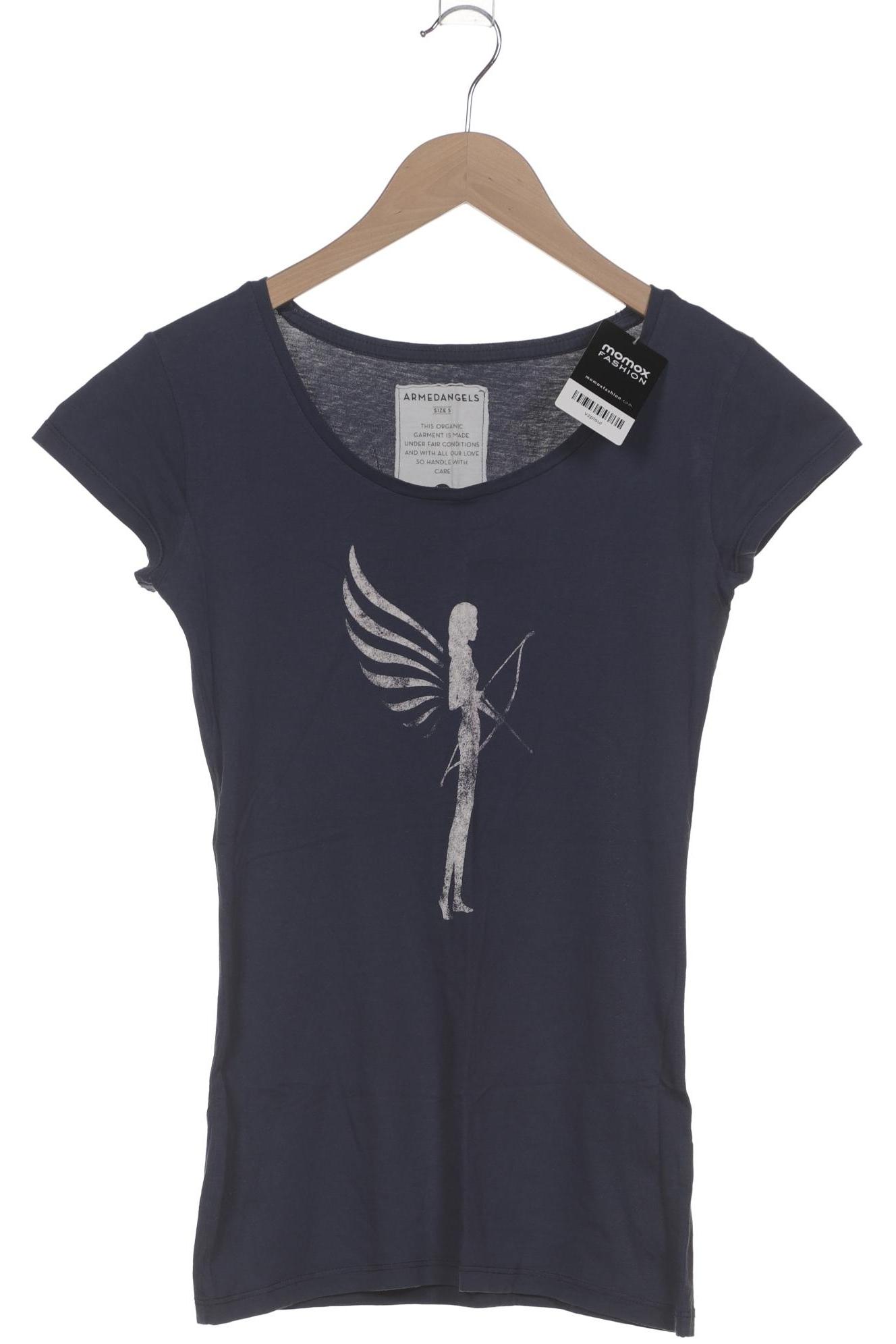 

Armedangels Damen T-Shirt, marineblau, Gr. 36