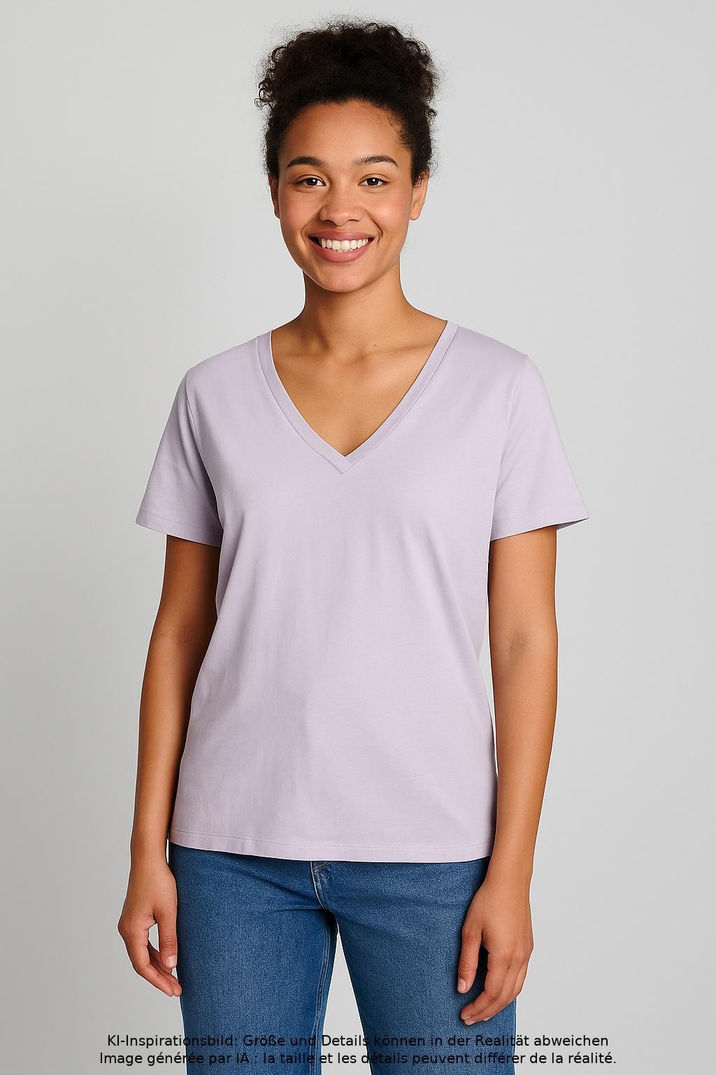 

Armedangels Damen T-Shirt, flieder, Gr. 36