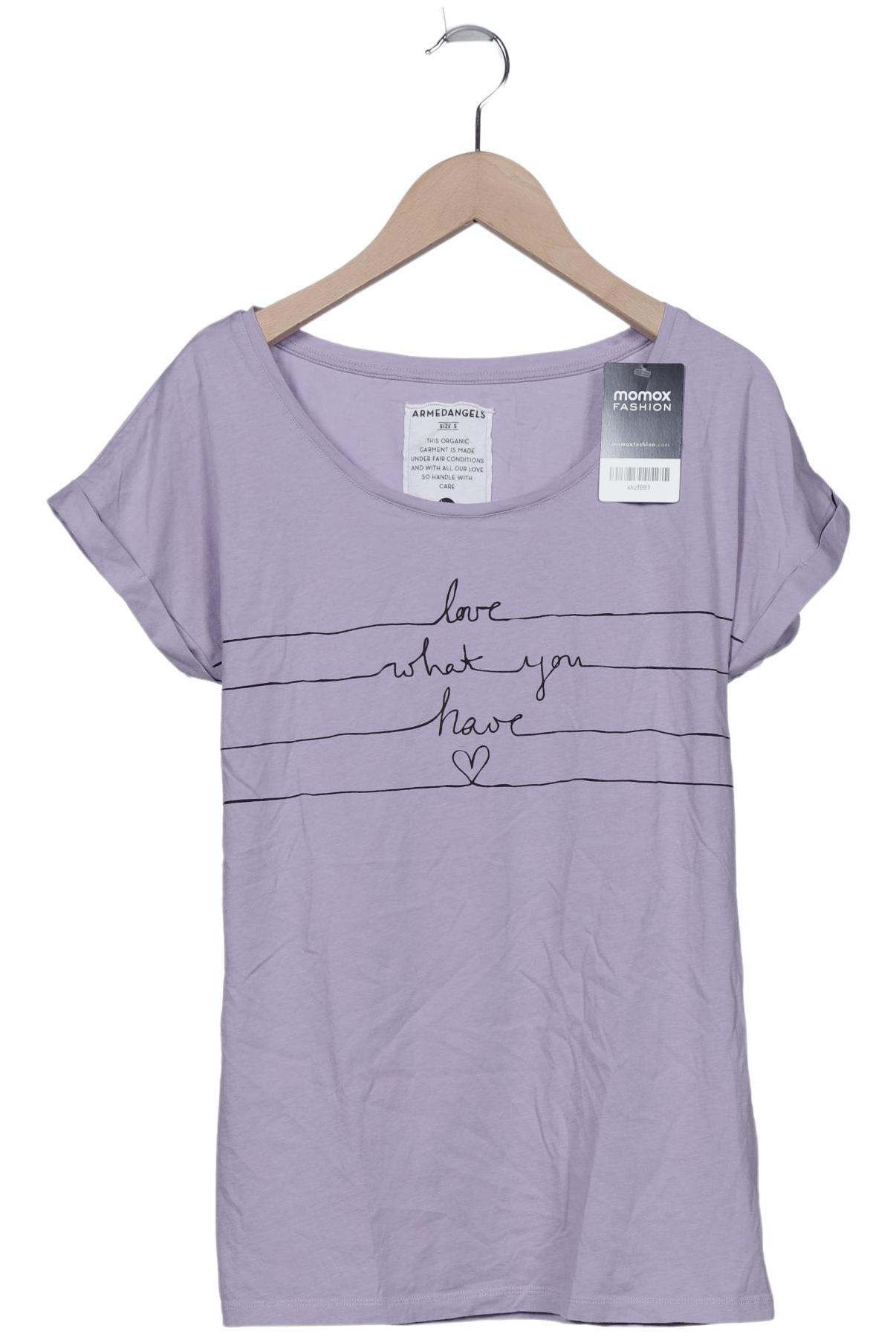 

Armedangels Damen T-Shirt, flieder, Gr. 36