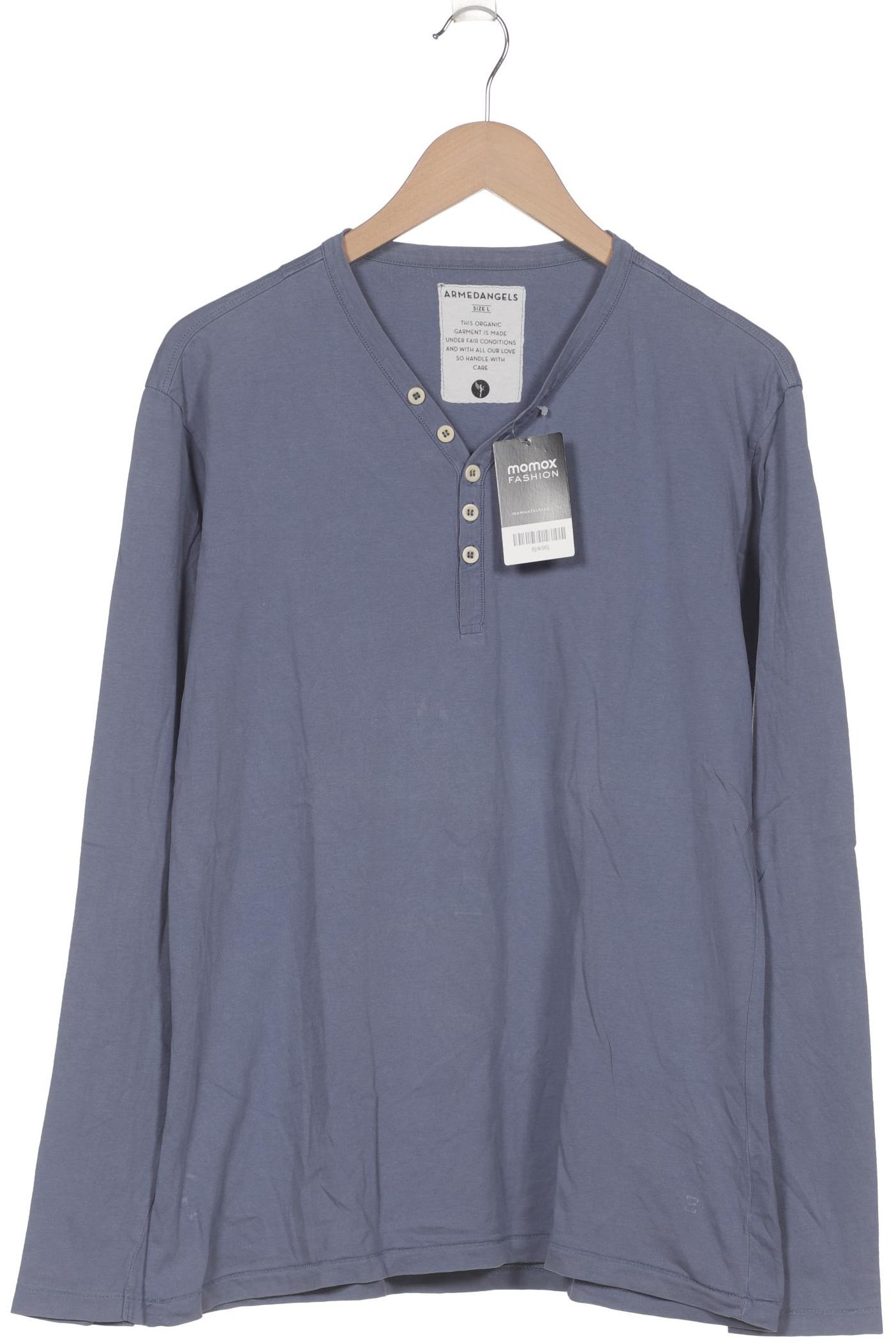 

Armedangels Herren Langarmshirt, blau, Gr. 52