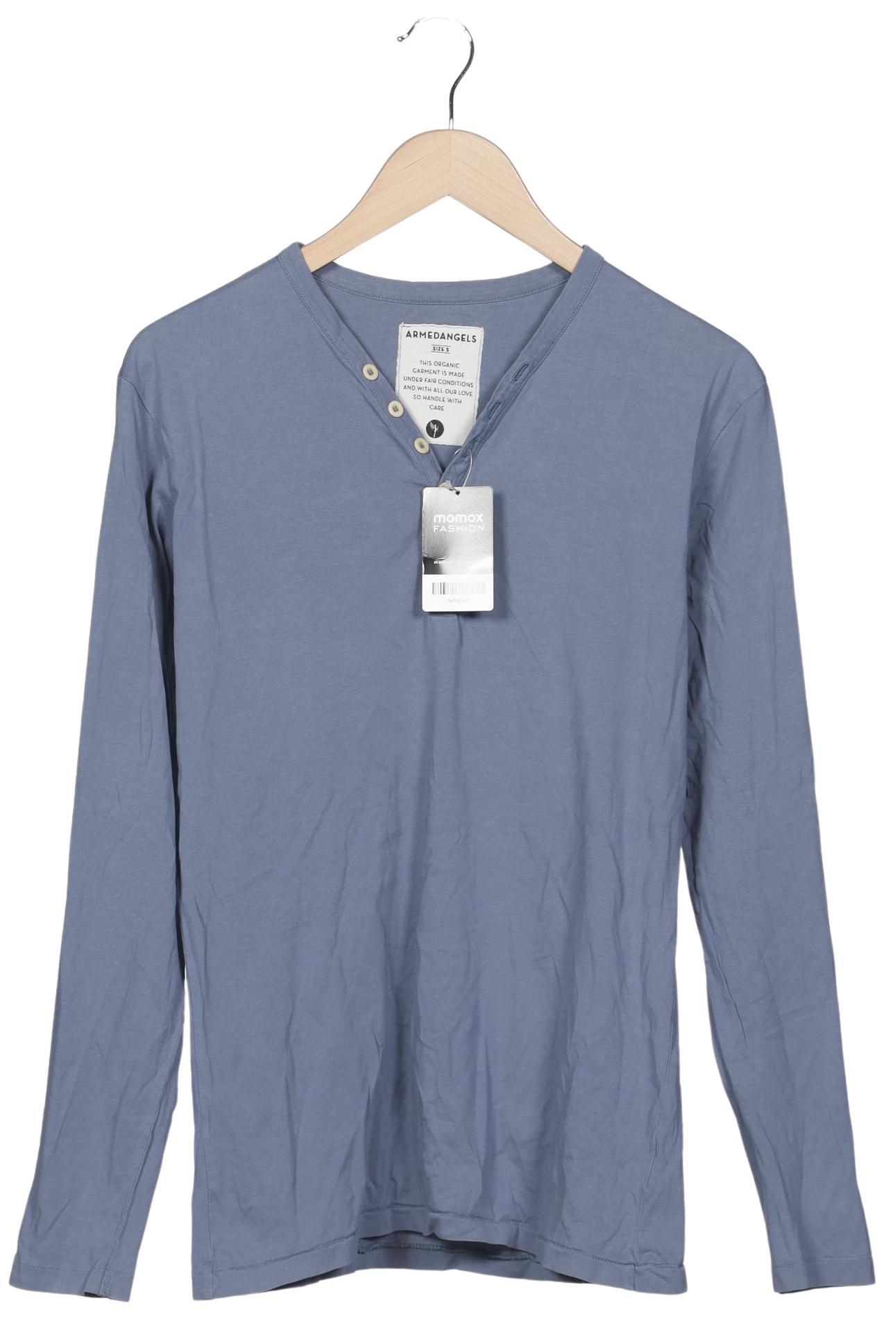 

Armedangels Herren Langarmshirt, blau, Gr. 46