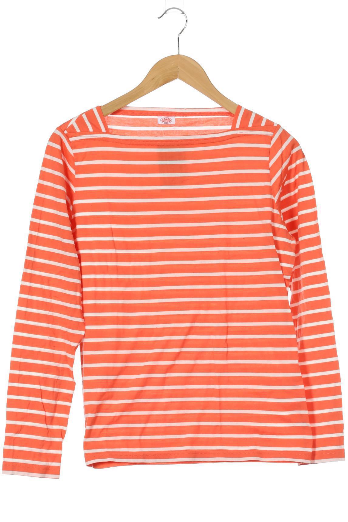 

Armor lux Damen Langarmshirt, orange, weiß, Gr.