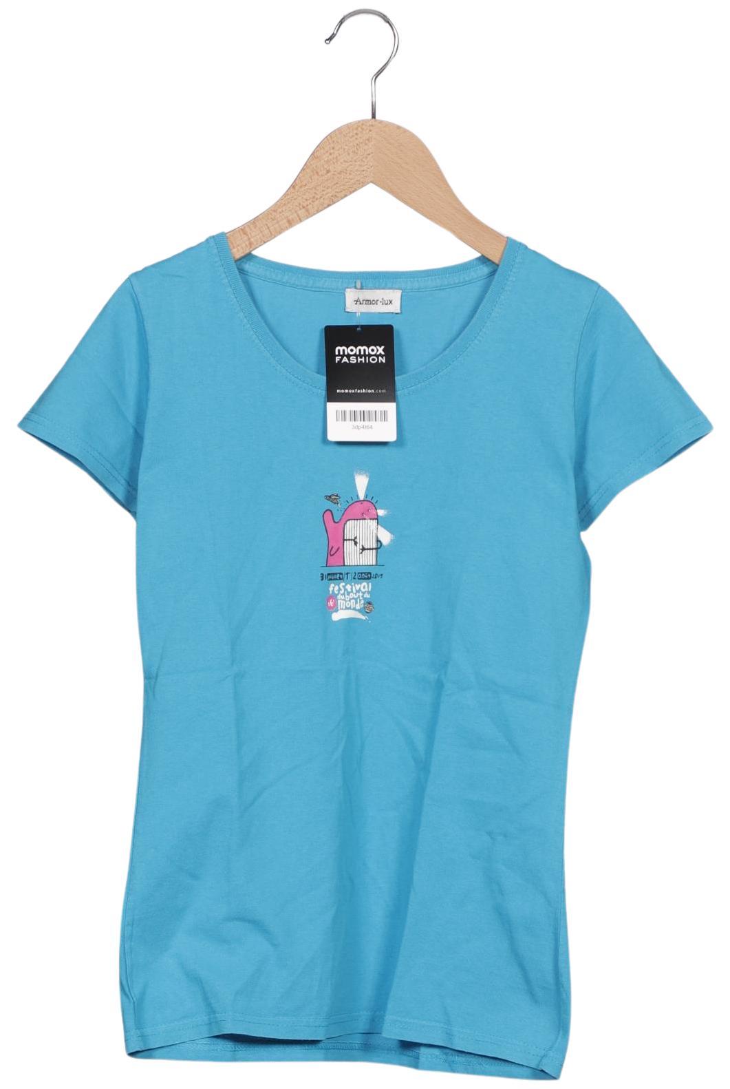 

Armor lux Damen T-Shirt, blau, Gr. 34