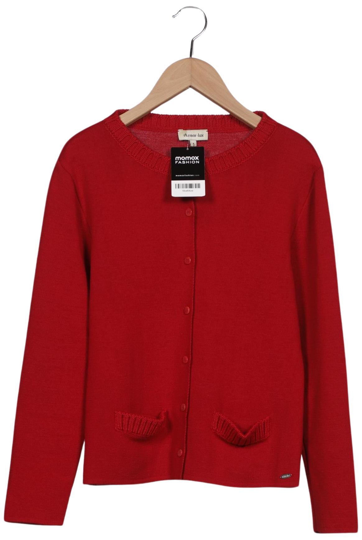 

Armor lux Damen Strickjacke, rot, Gr. 36