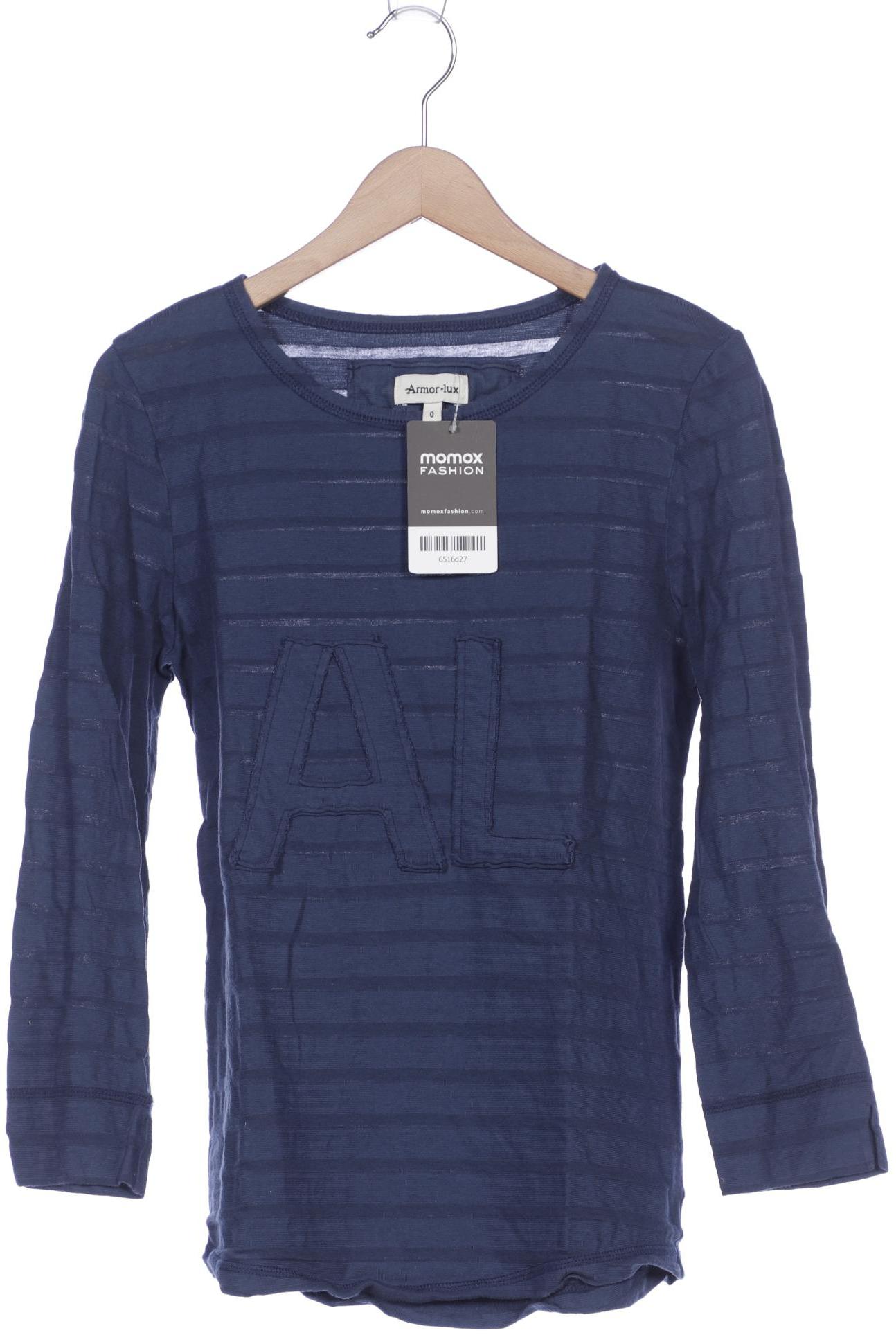 

Armor lux Damen Langarmshirt, blau, Gr. 34
