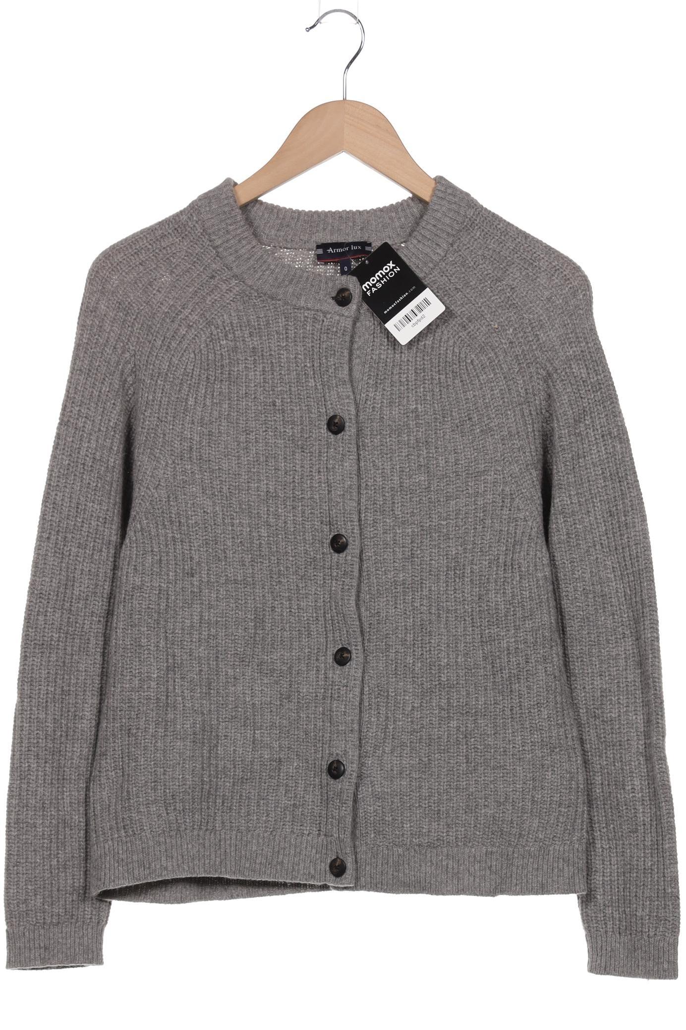 

Armor lux Damen Strickjacke, grau, Gr. 36