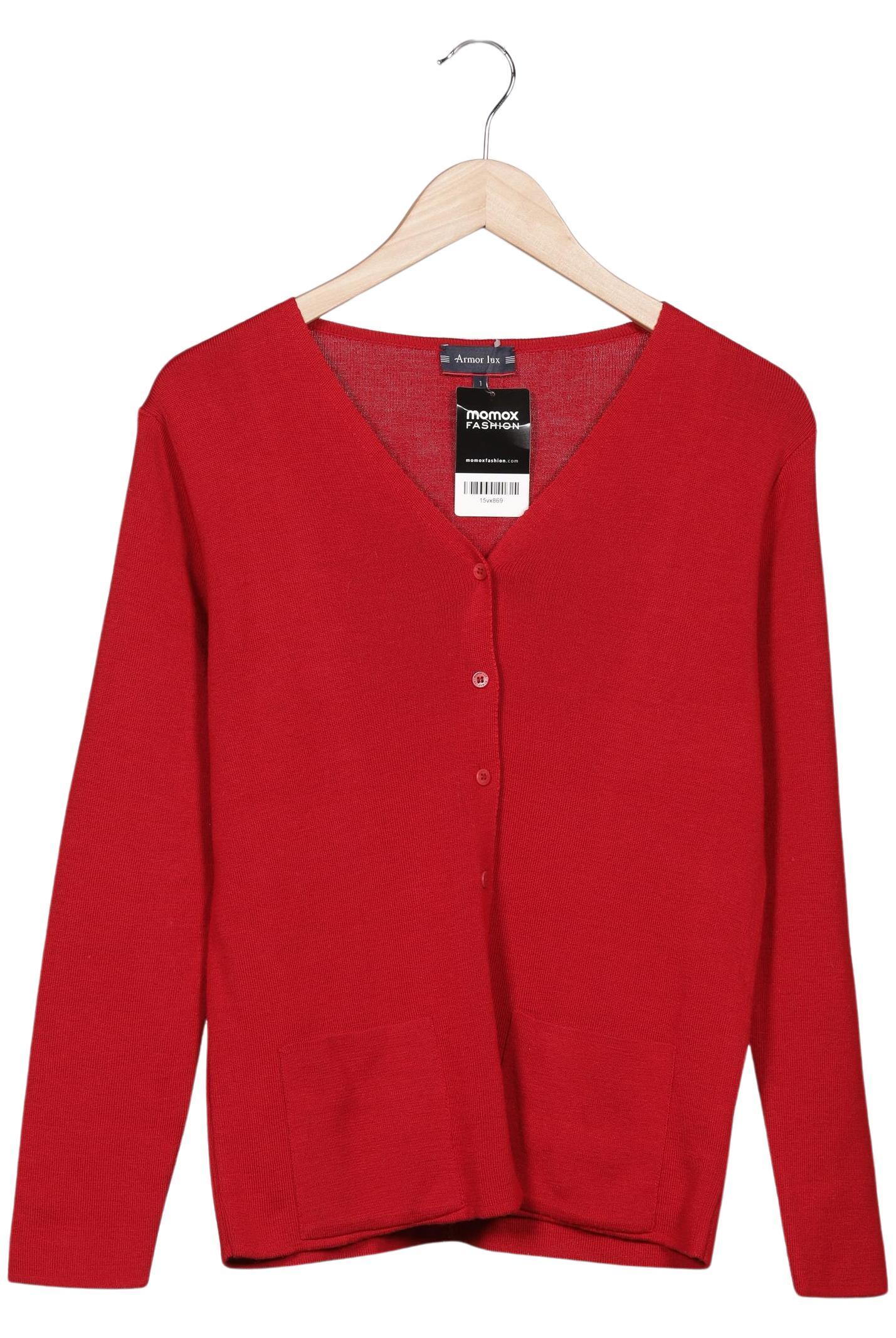 

Armor lux Damen Strickjacke, rot, Gr. 38