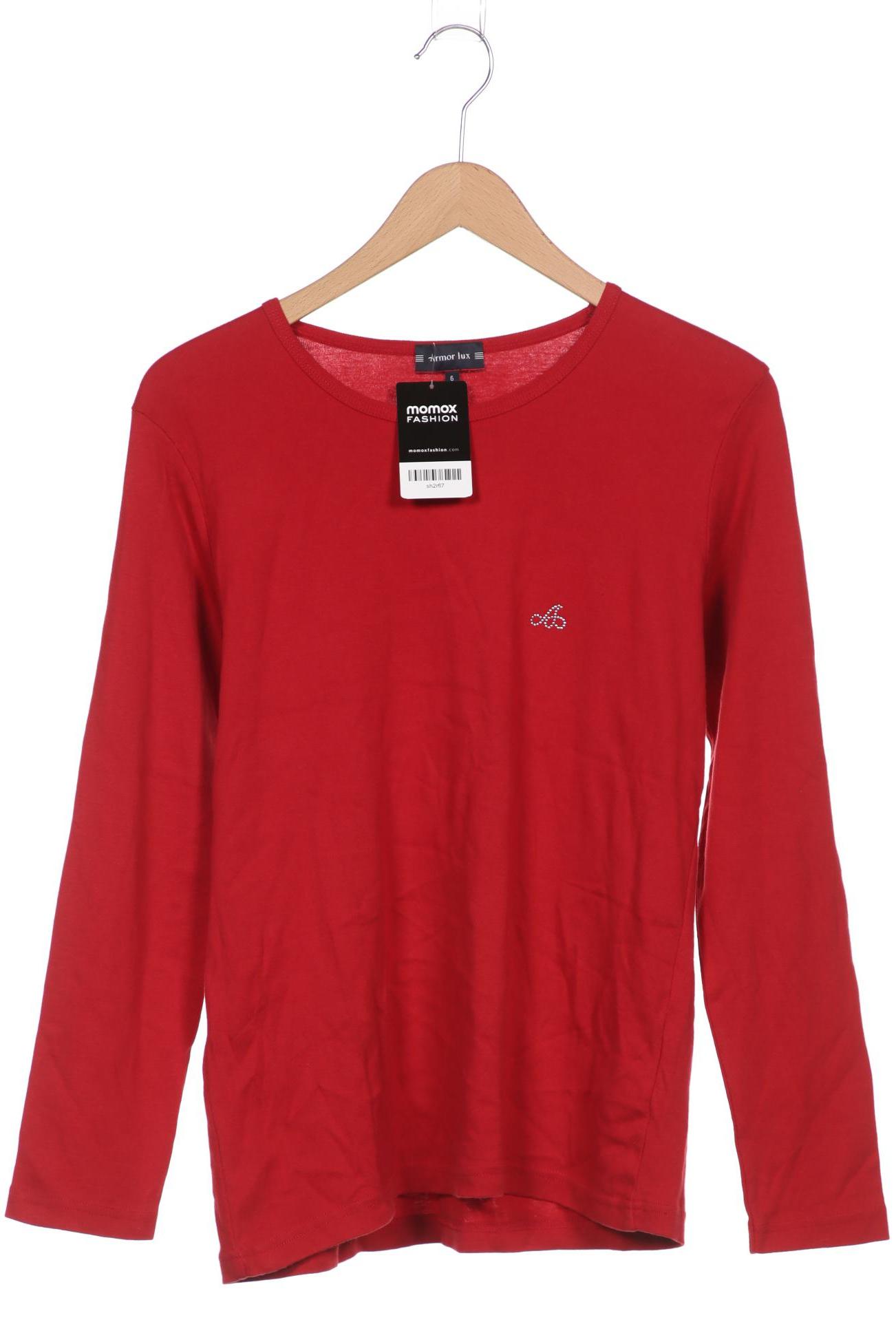 

Armor lux Damen Langarmshirt, rot, Gr. 48