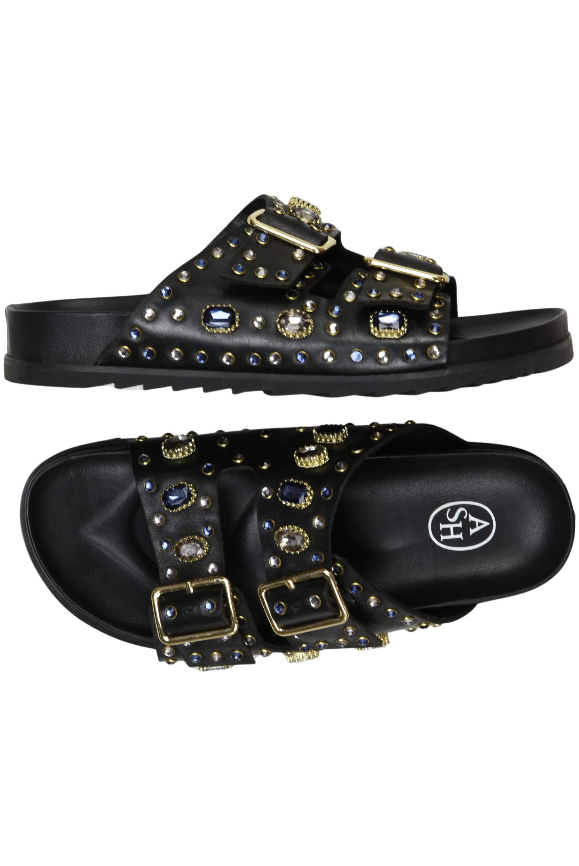 

Ash Damen Sandale, schwarz, Gr. 38
