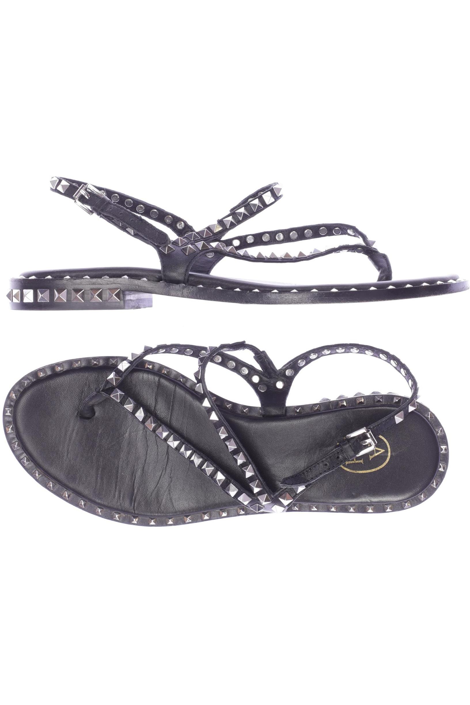 

Ash Damen Sandale, schwarz, Gr. 38