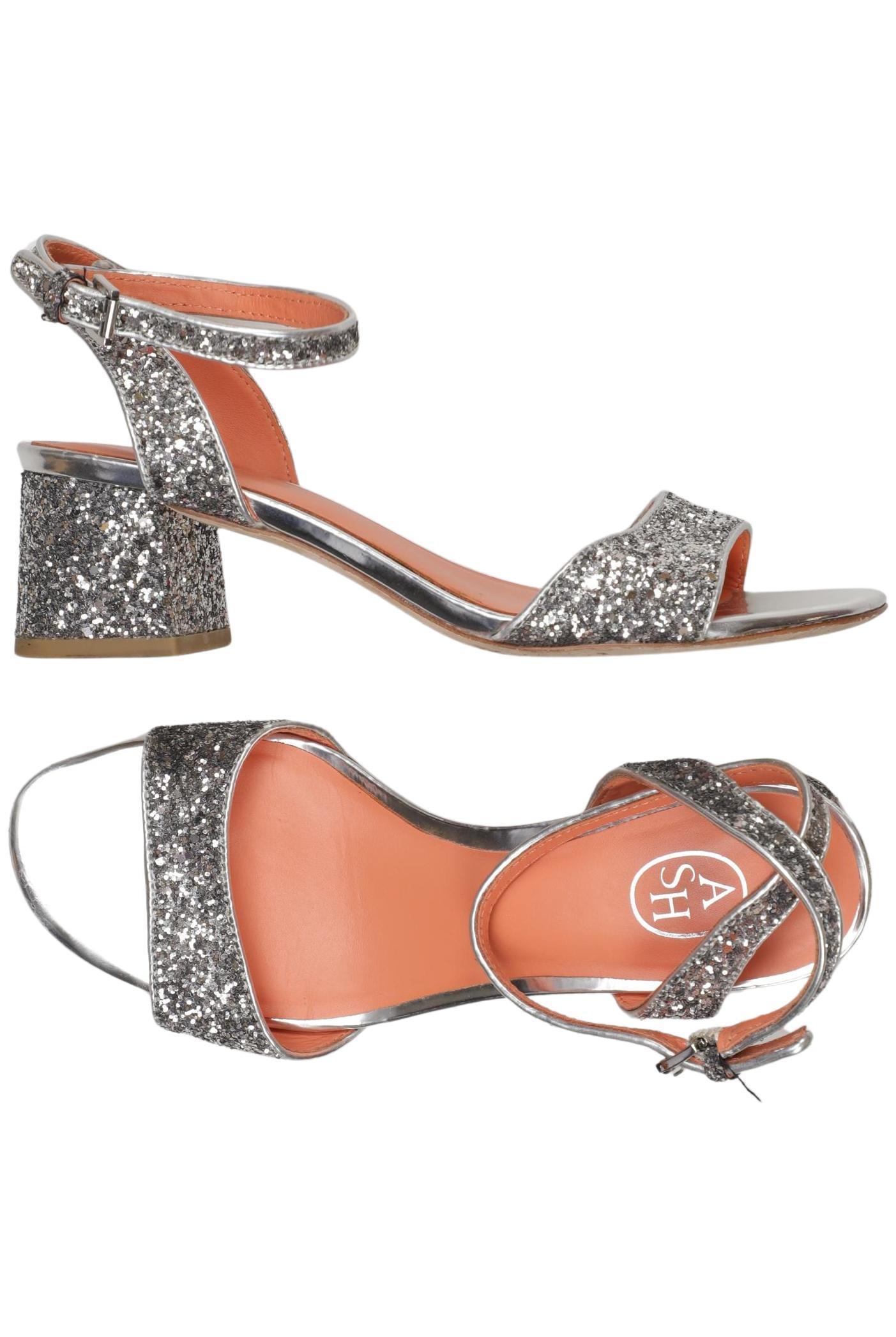 

Ash Damen Sandale, silber, Gr. 37