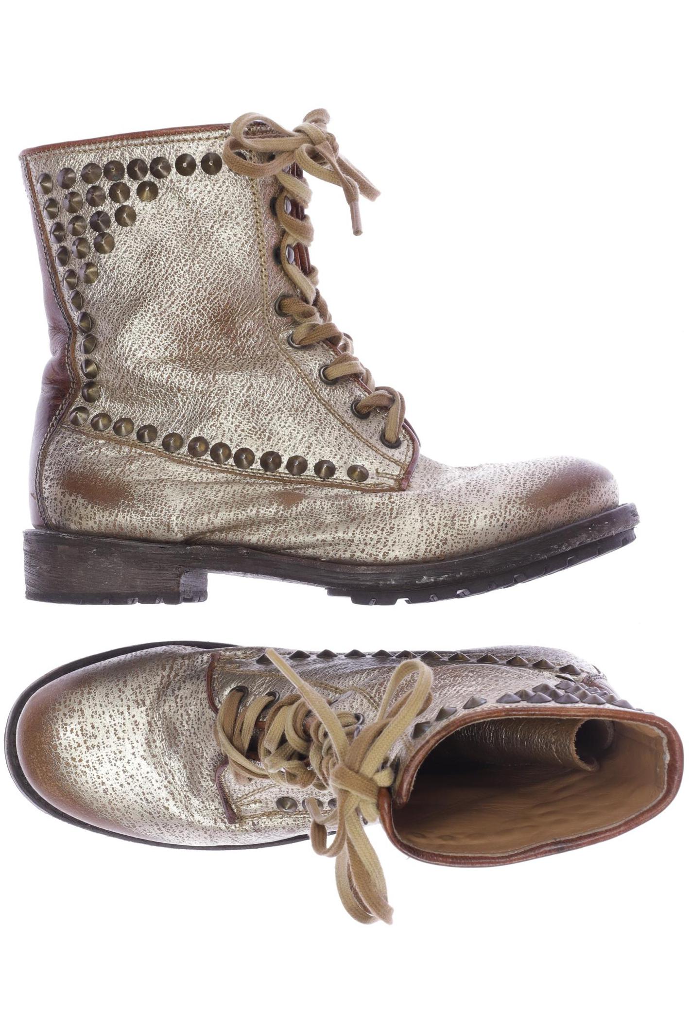 

Ash Damen Stiefelette, gold, Gr. 40