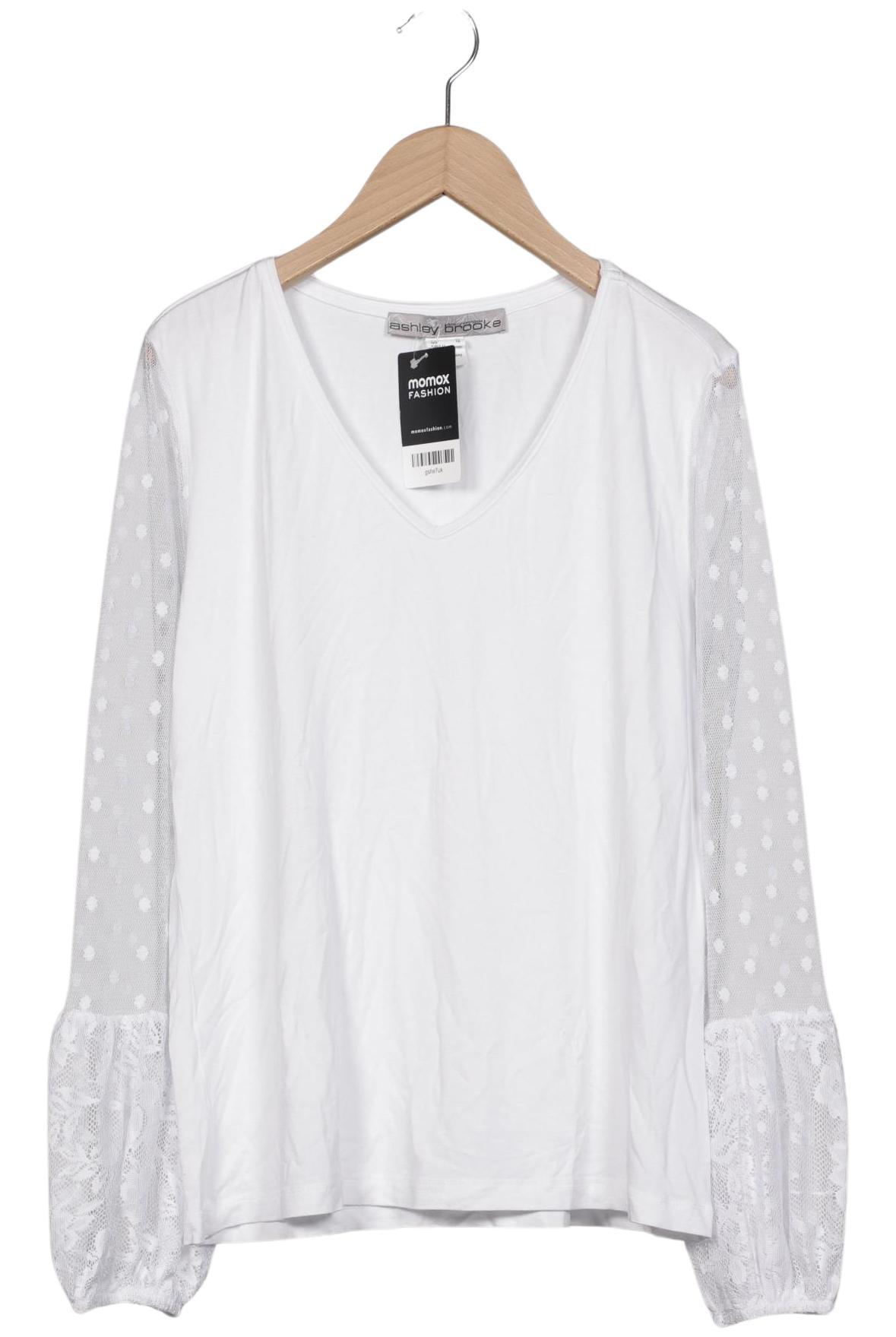 

Ashley Brooke Damen Langarmshirt, weiß, Gr. 42