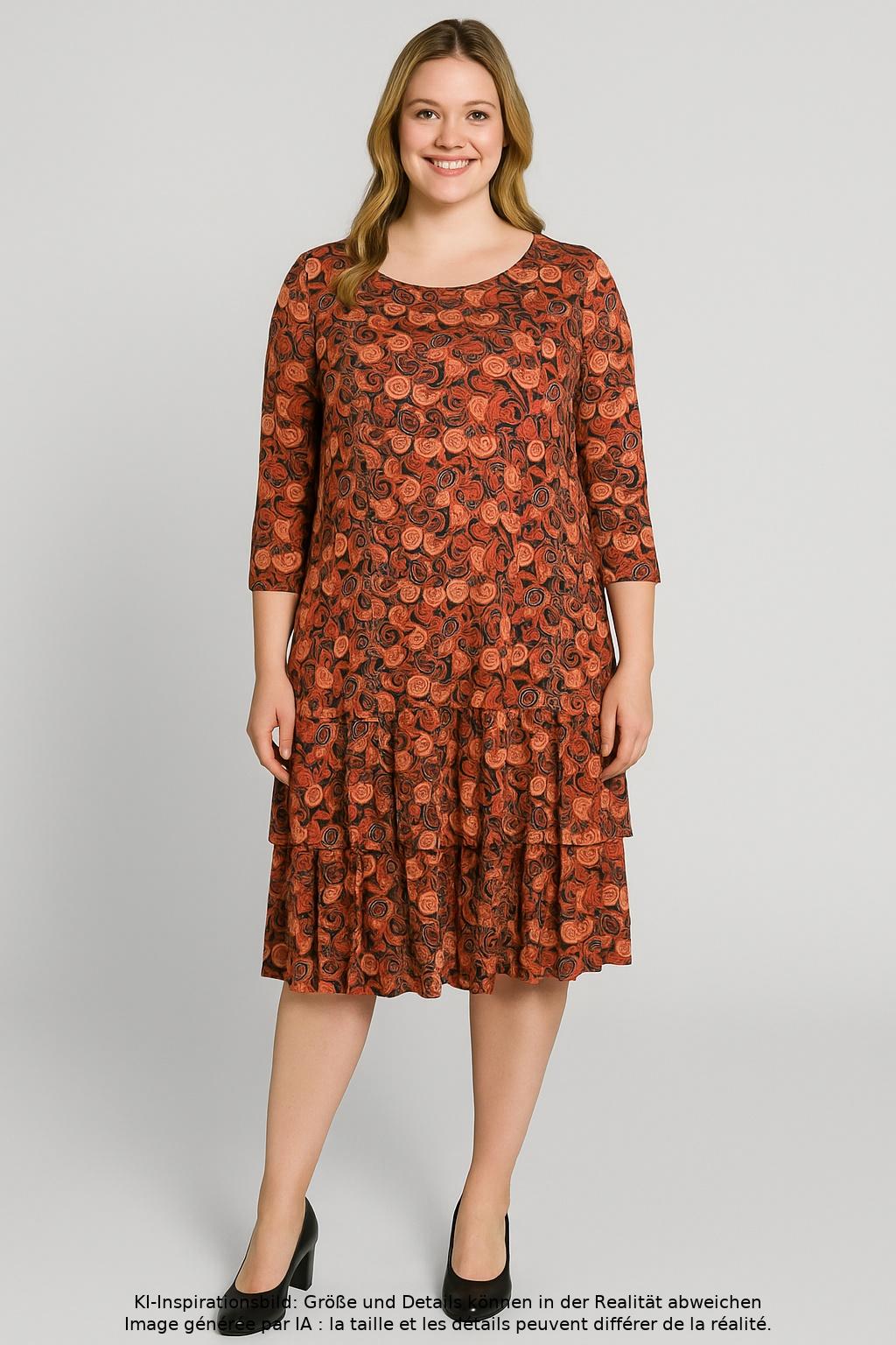 

Ashley Brooke Damen Kleid, orange, Gr. 46