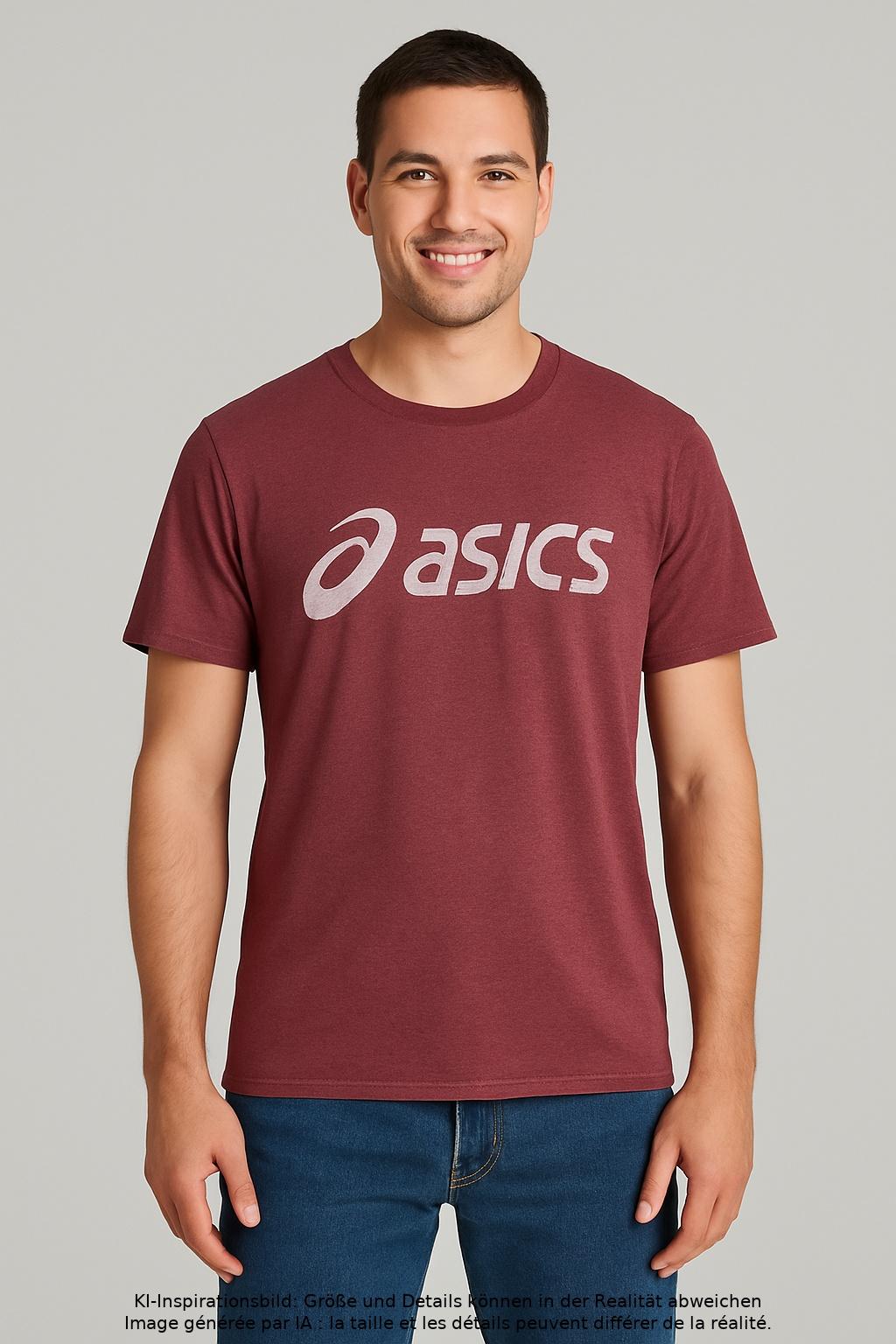 

Asics Herren T-Shirt, bordeaux, Gr. 52