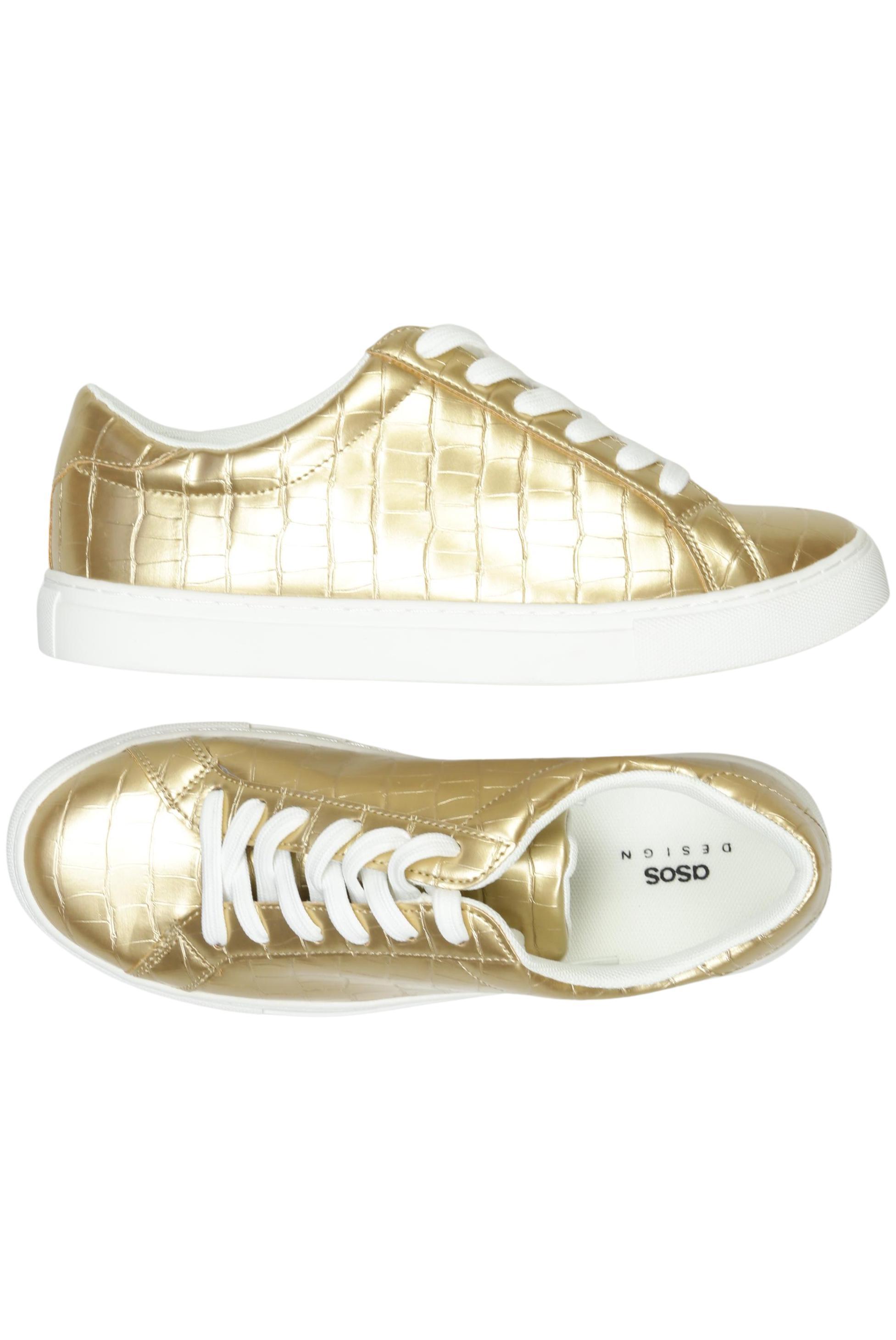 

asos Curve Damen Sneakers, gold, Gr. 39