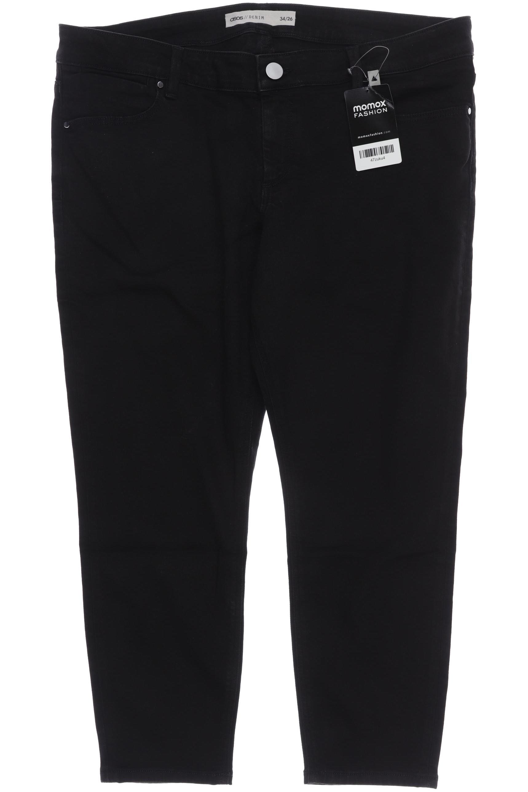 

asos Curve Damen Jeans, schwarz, Gr. 34