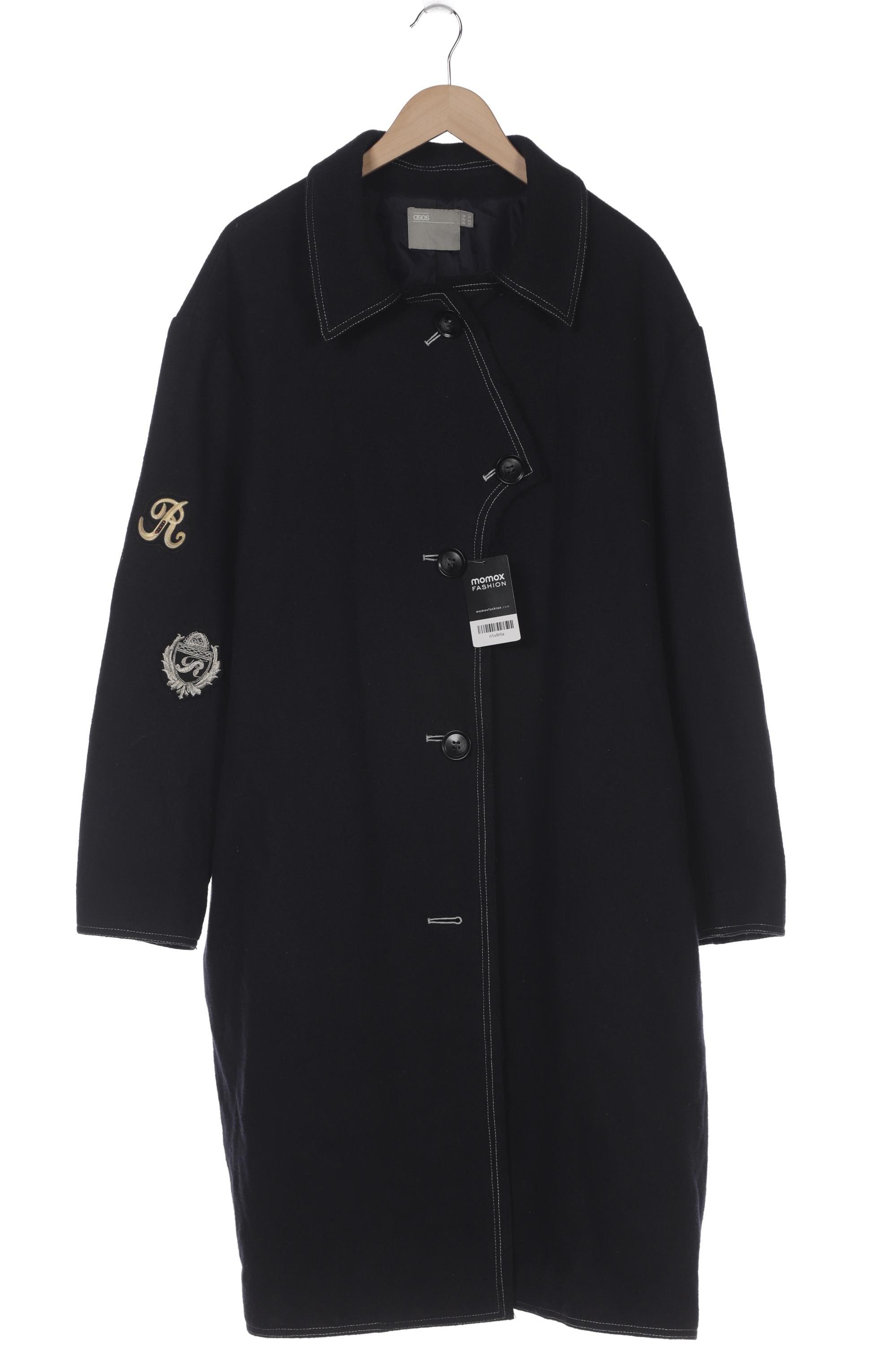 

asos Curve Damen Mantel, marineblau, Gr. 52