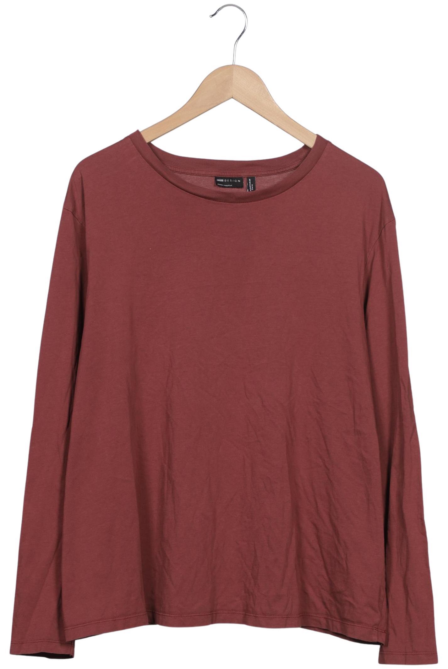 

asos Curve Damen Langarmshirt, bordeaux, Gr. 52