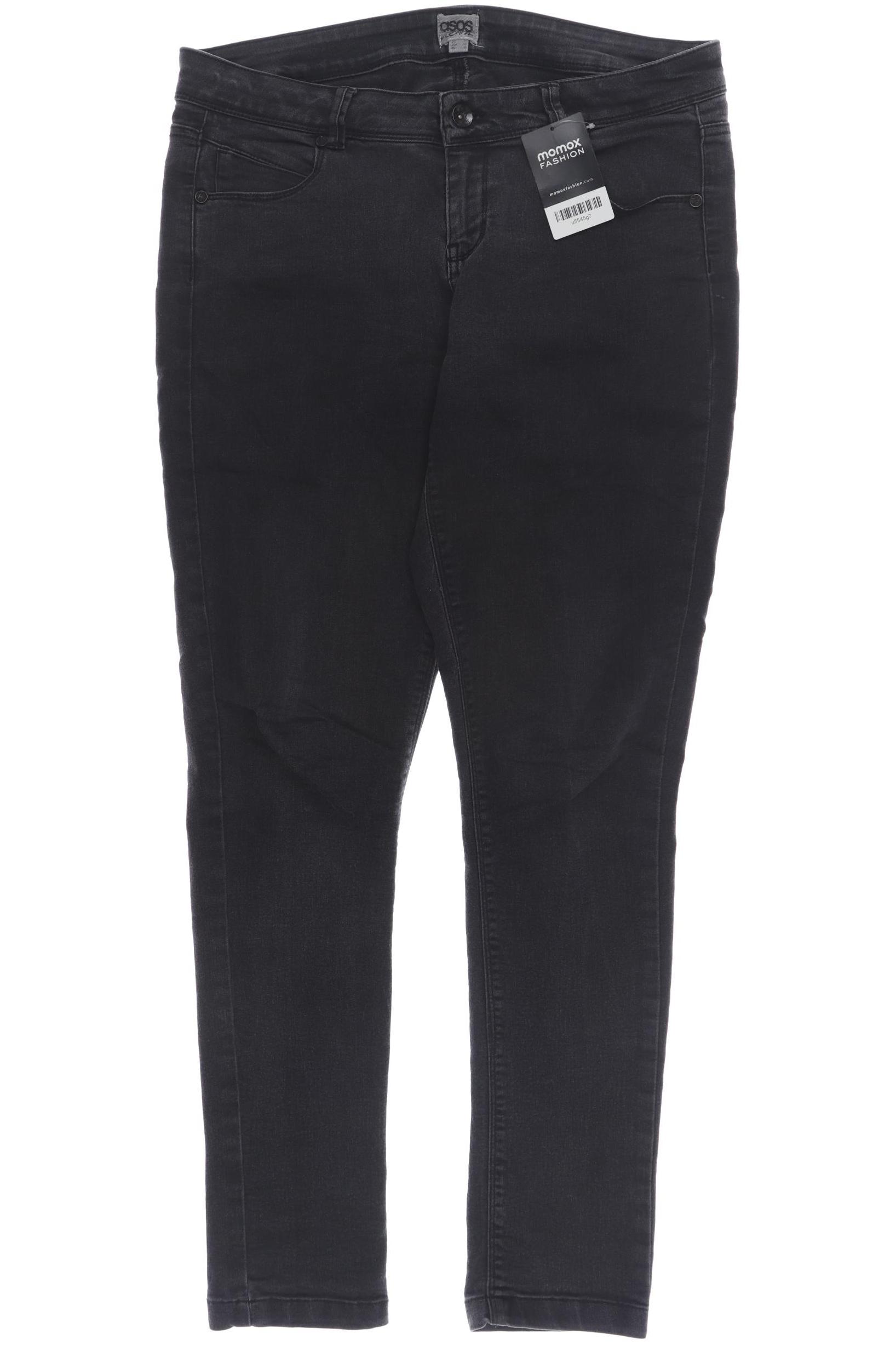 

asos Curve Damen Jeans, schwarz