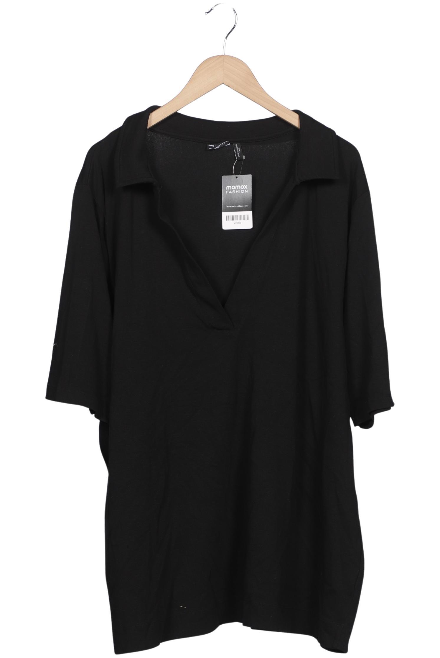 

asos Curve Damen Poloshirt, schwarz, Gr. 50
