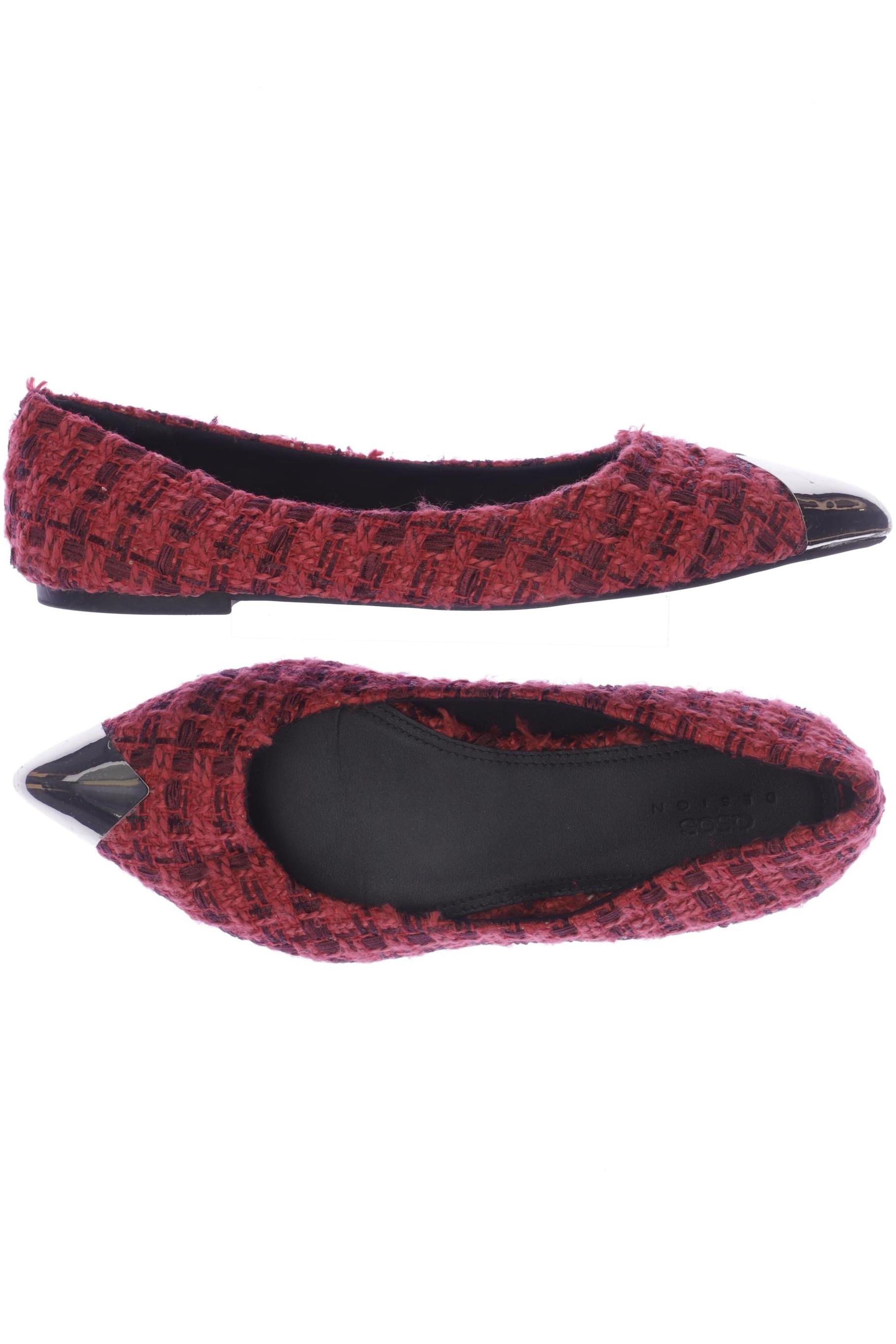 

asos Damen Ballerinas, rot, Gr. 7