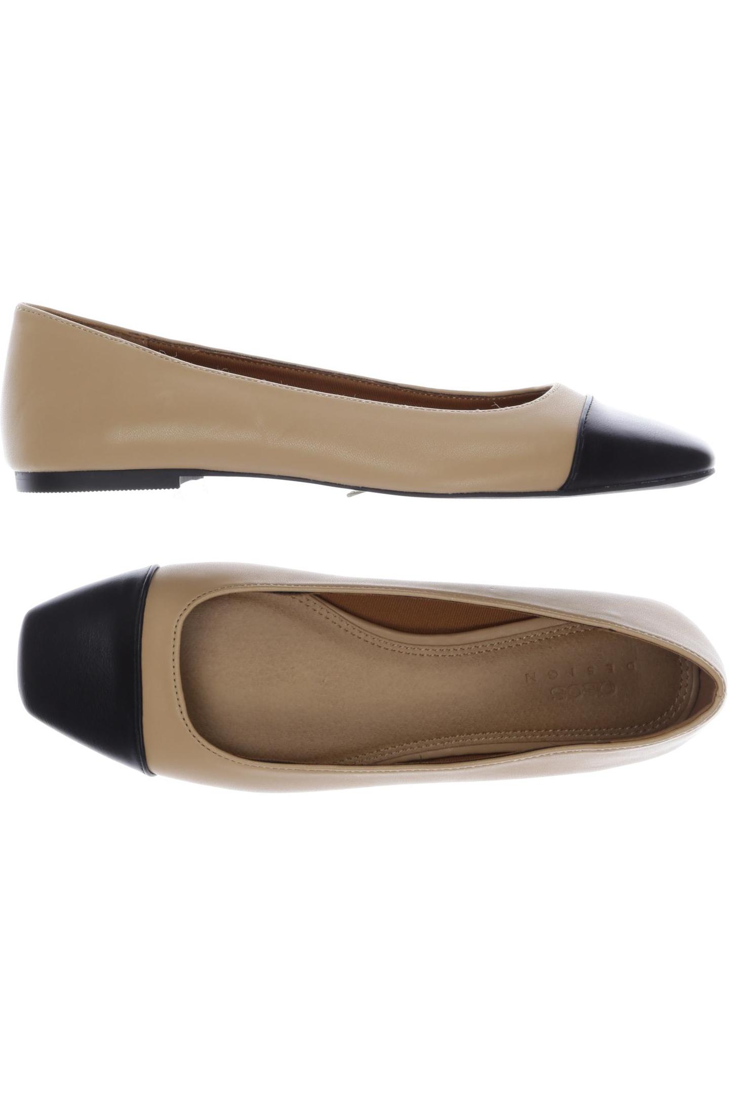 

asos Damen Ballerinas, beige, Gr. 5