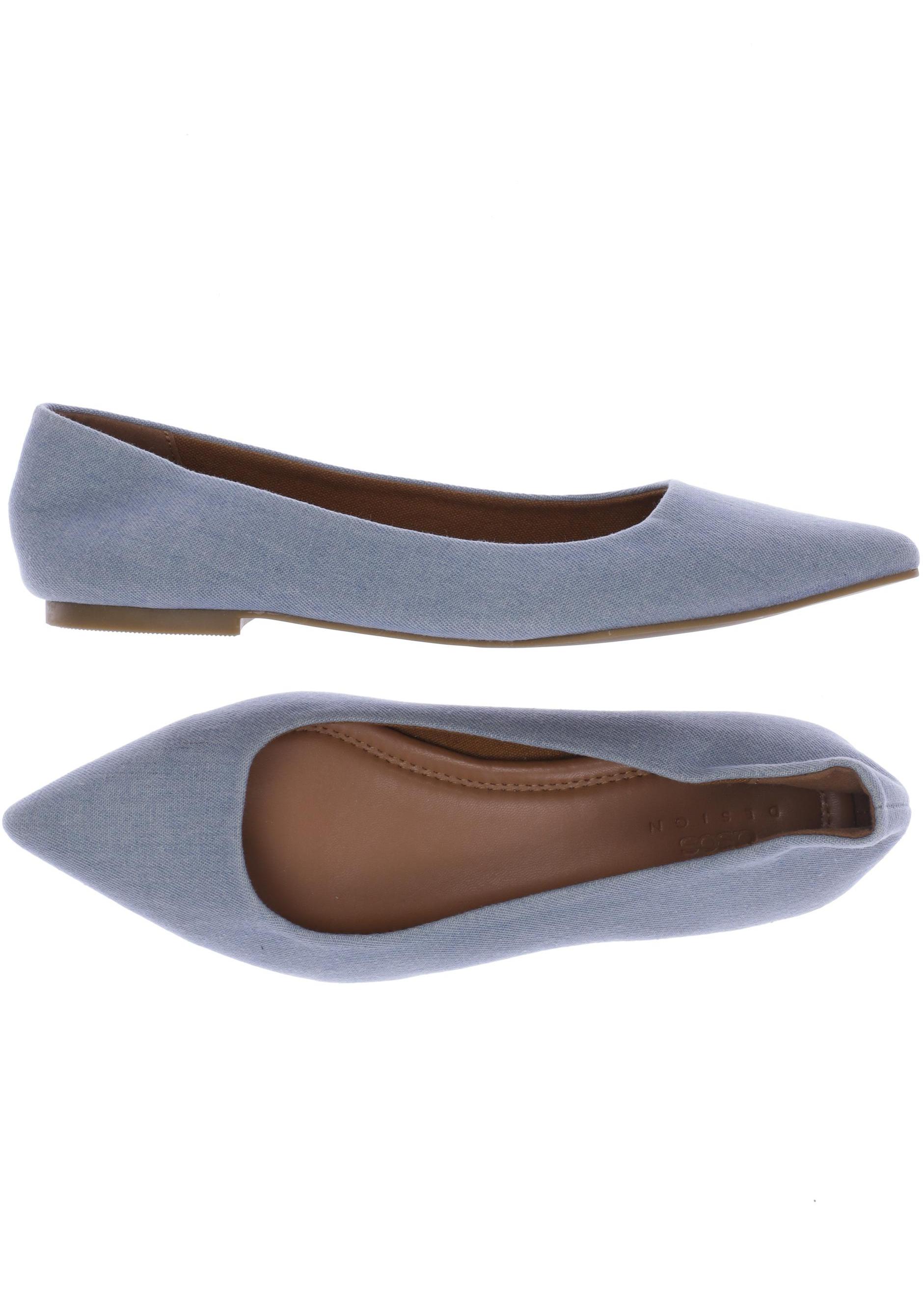 

asos Damen Ballerinas, hellblau, Gr. 6