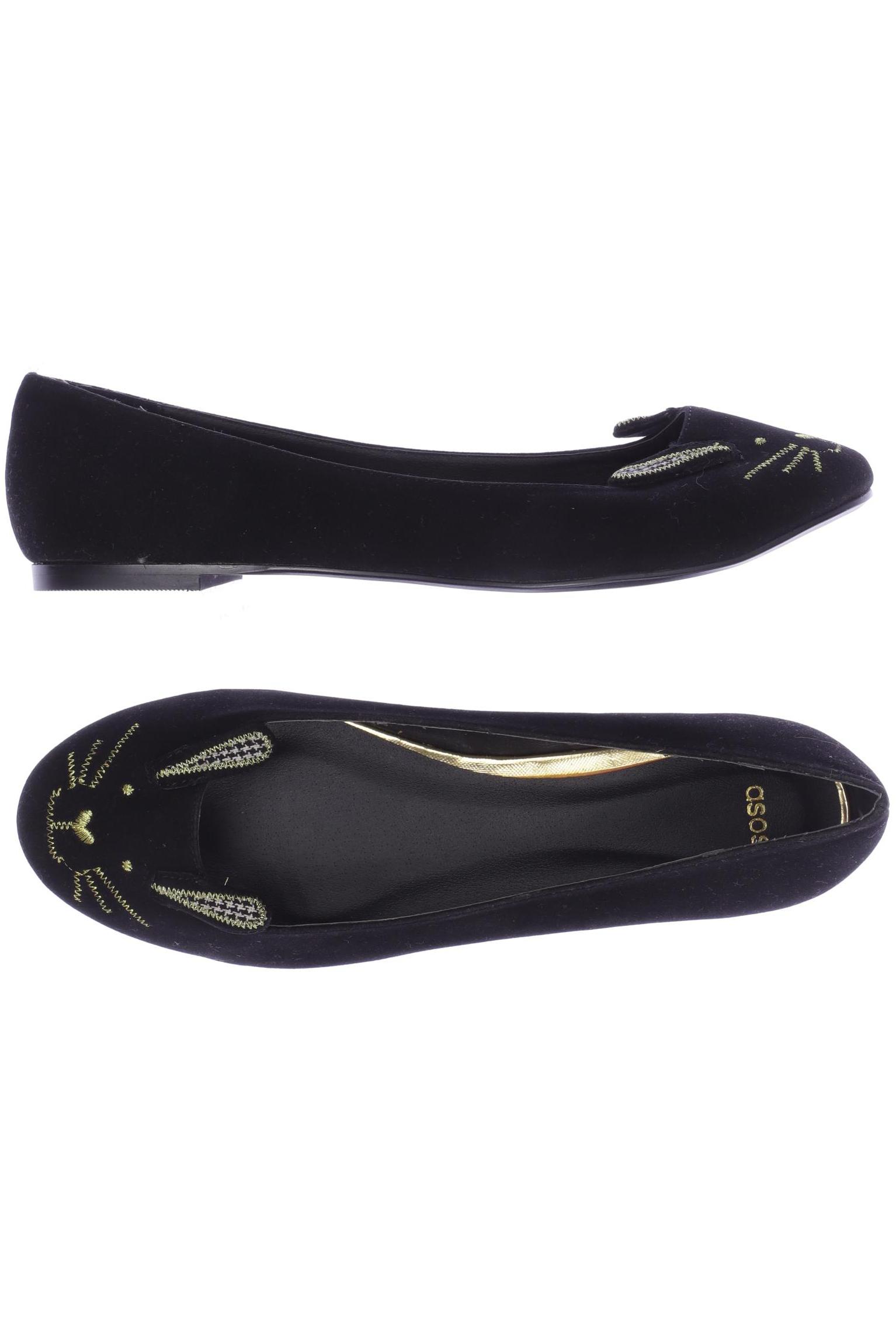 

asos Damen Ballerinas, schwarz, Gr. 7