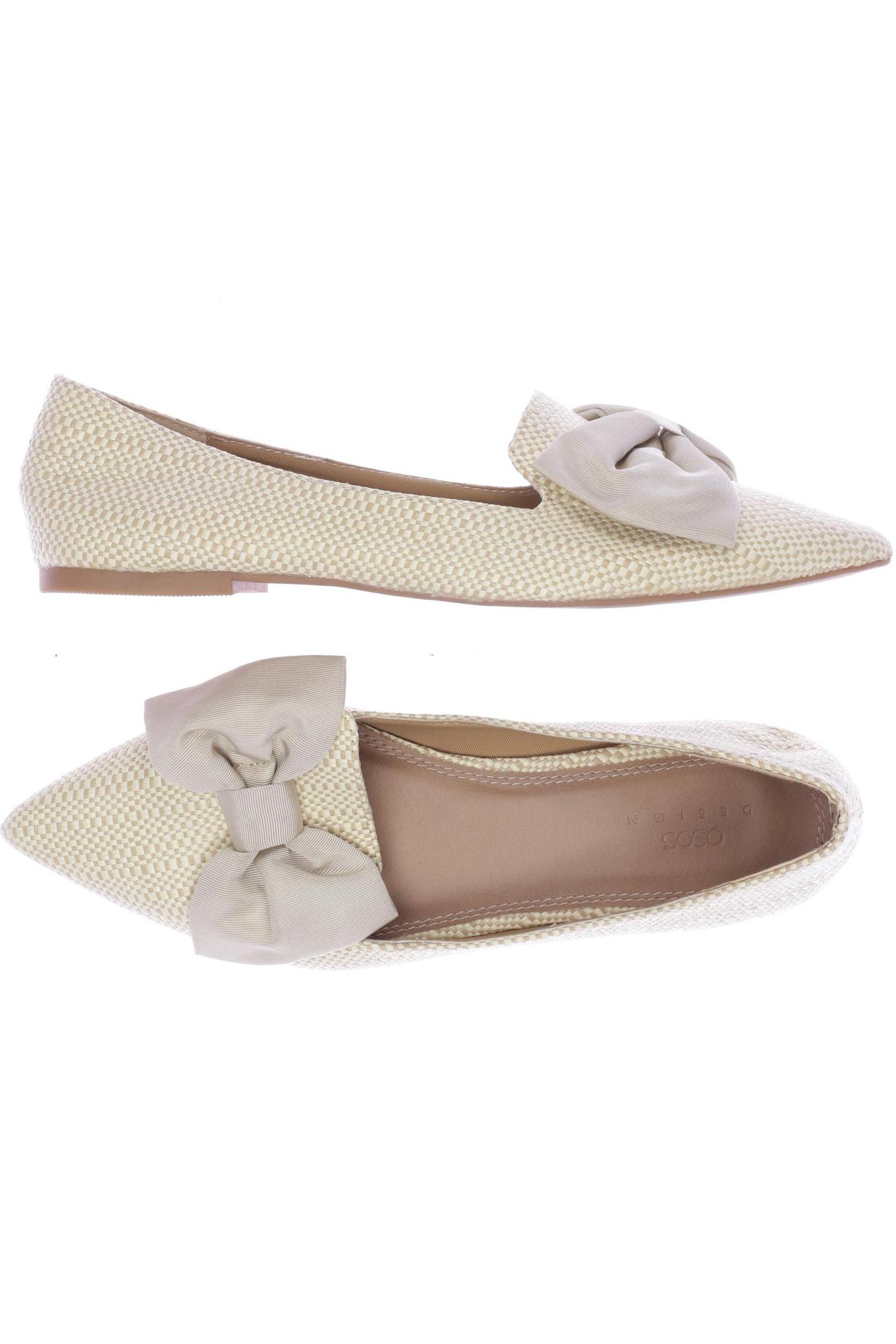 

asos Damen Ballerinas, cremeweiß, Gr. 39